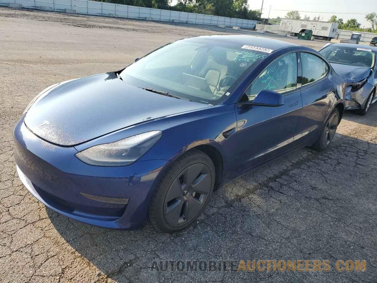 5YJ3E1EA8NF287098 TESLA MODEL 3 2022