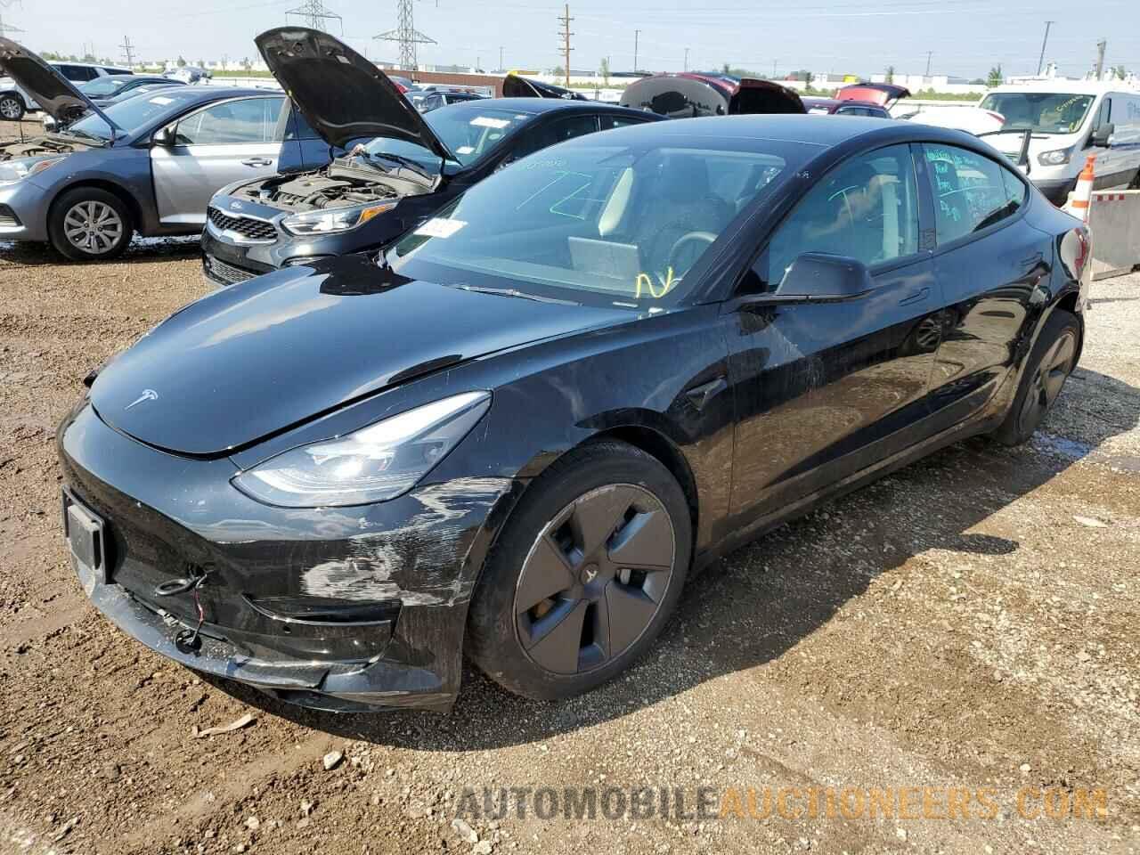 5YJ3E1EA8NF287523 TESLA MODEL 3 2022