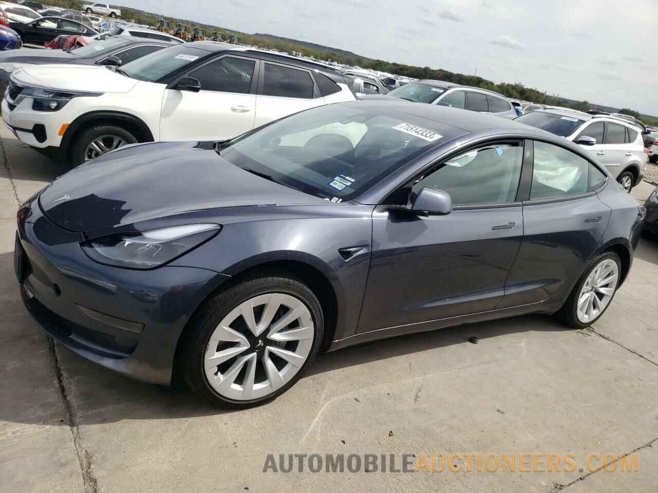 5YJ3E1EA8NF289076 TESLA MODEL 3 2022