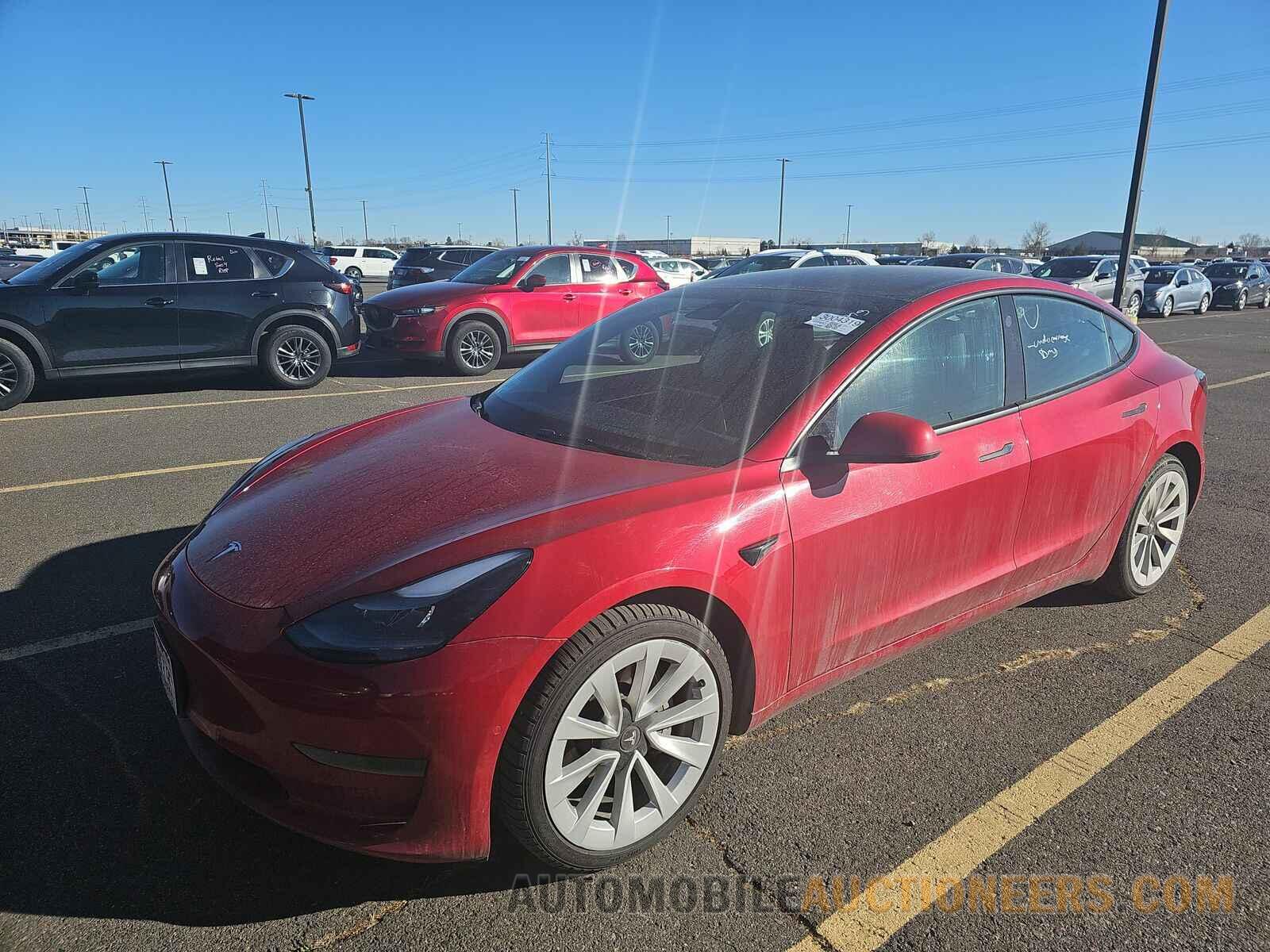 5YJ3E1EA8NF289160 Tesla Model 3 2022