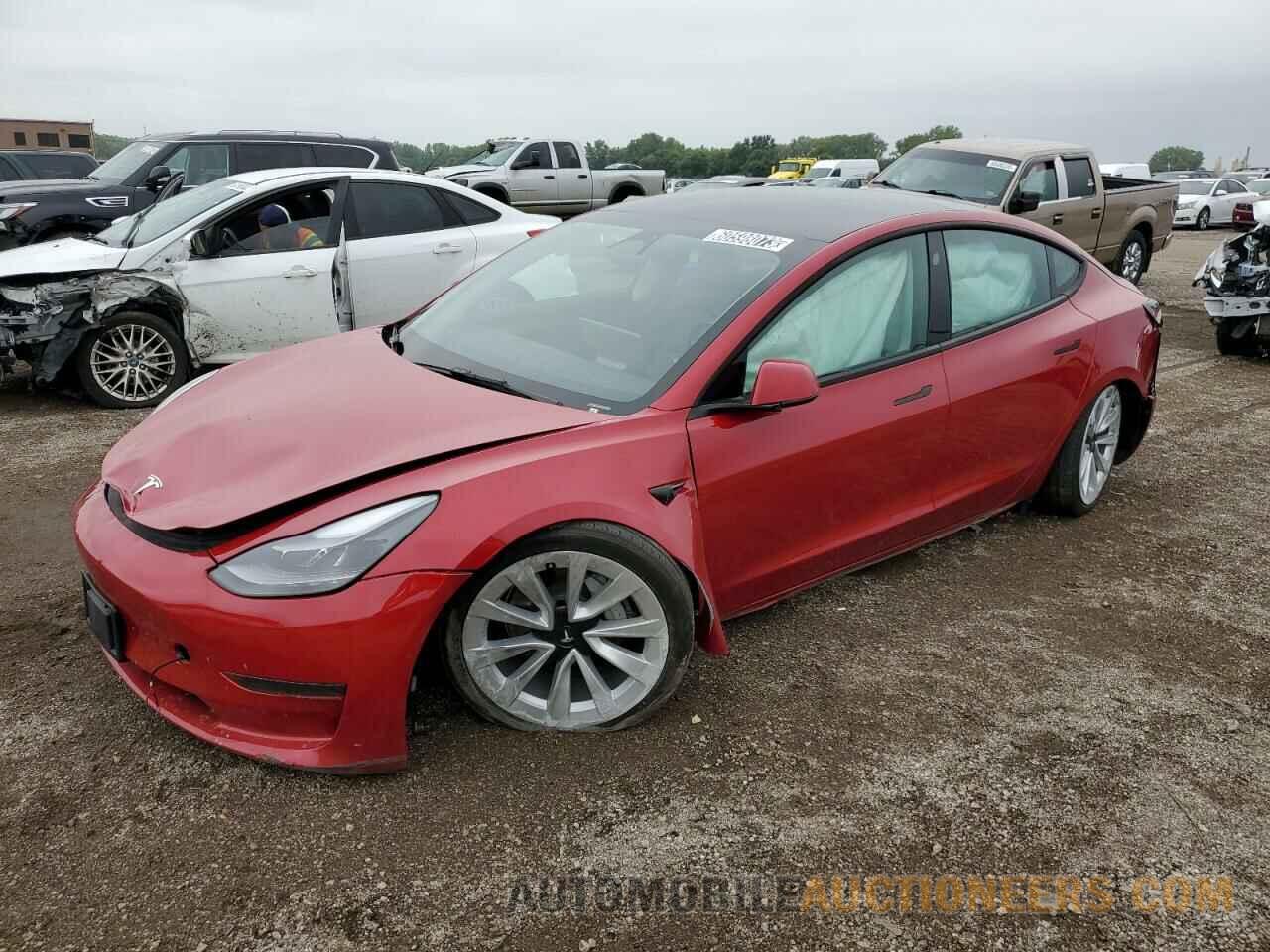 5YJ3E1EA8NF290390 TESLA MODEL 3 2022