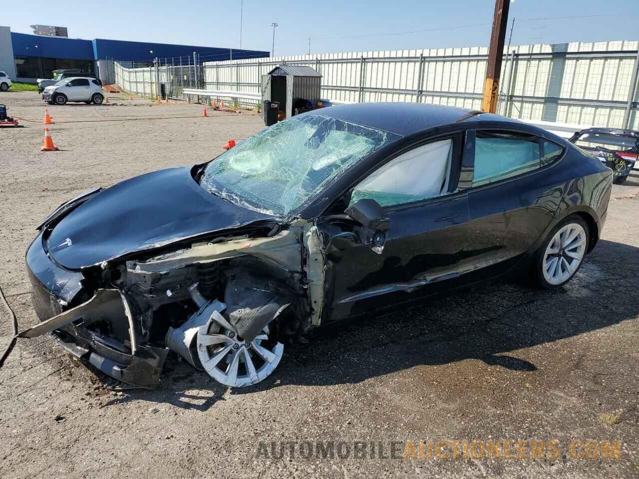 5YJ3E1EA8NF290812 TESLA MODEL 3 2022