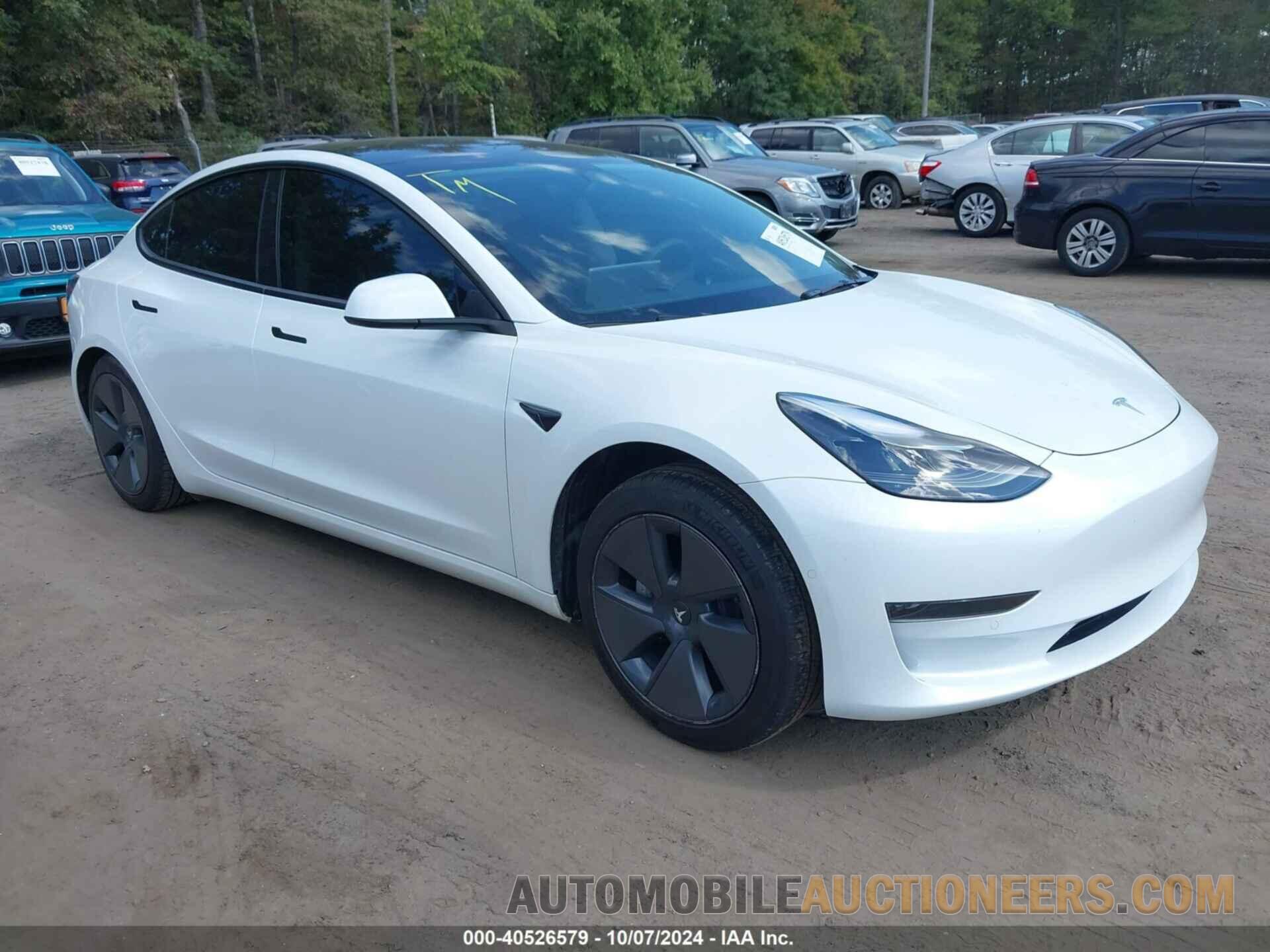 5YJ3E1EA8NF307270 TESLA MODEL 3 2022