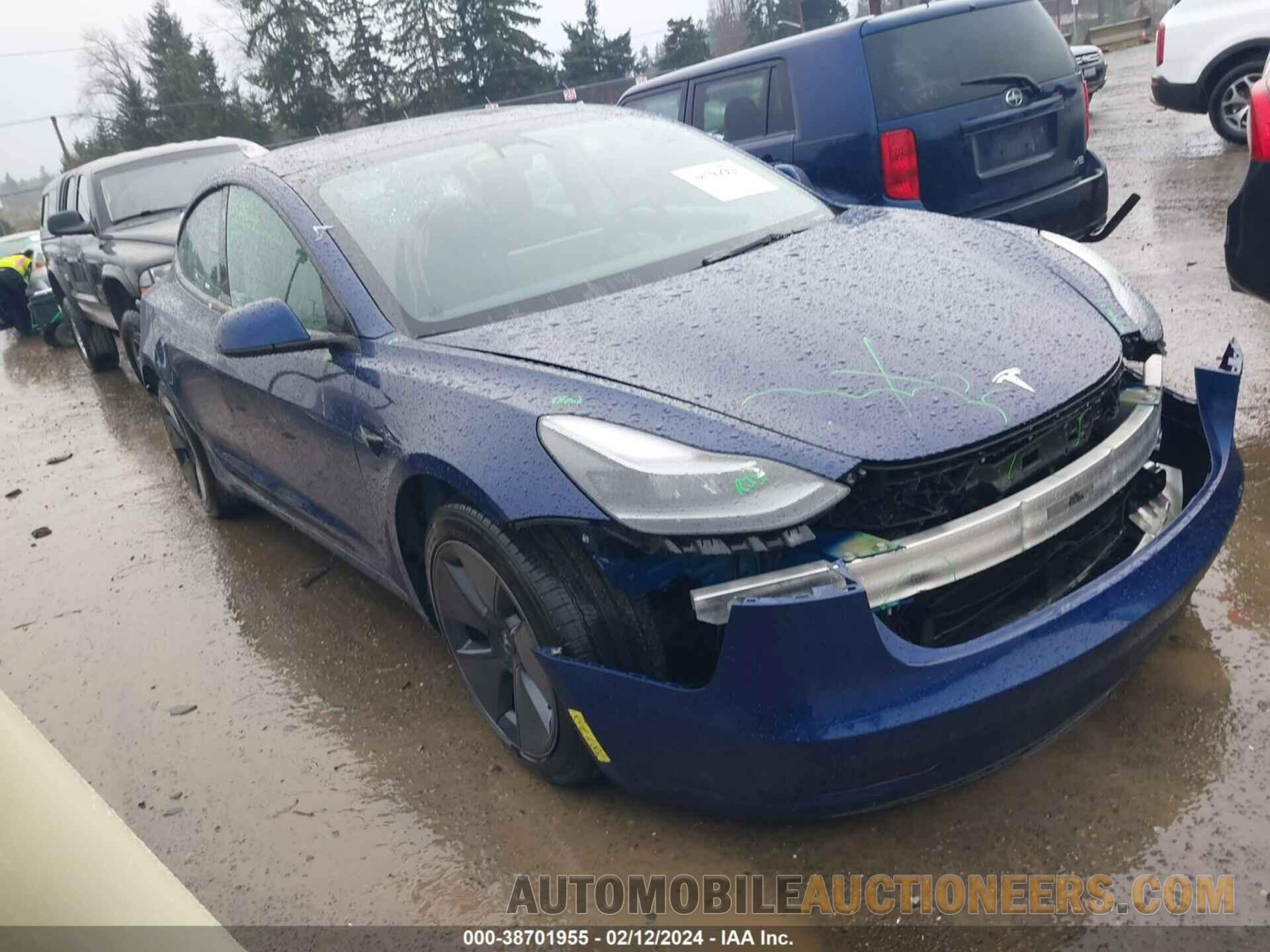 5YJ3E1EA8NF320424 TESLA MODEL 3 2022