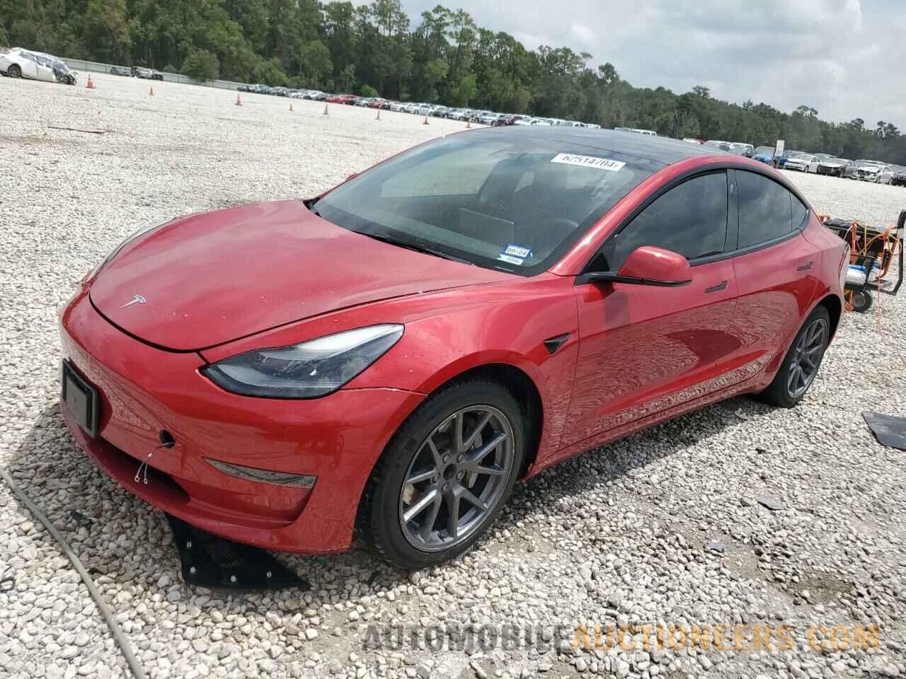 5YJ3E1EA8NF329656 TESLA MODEL 3 2022