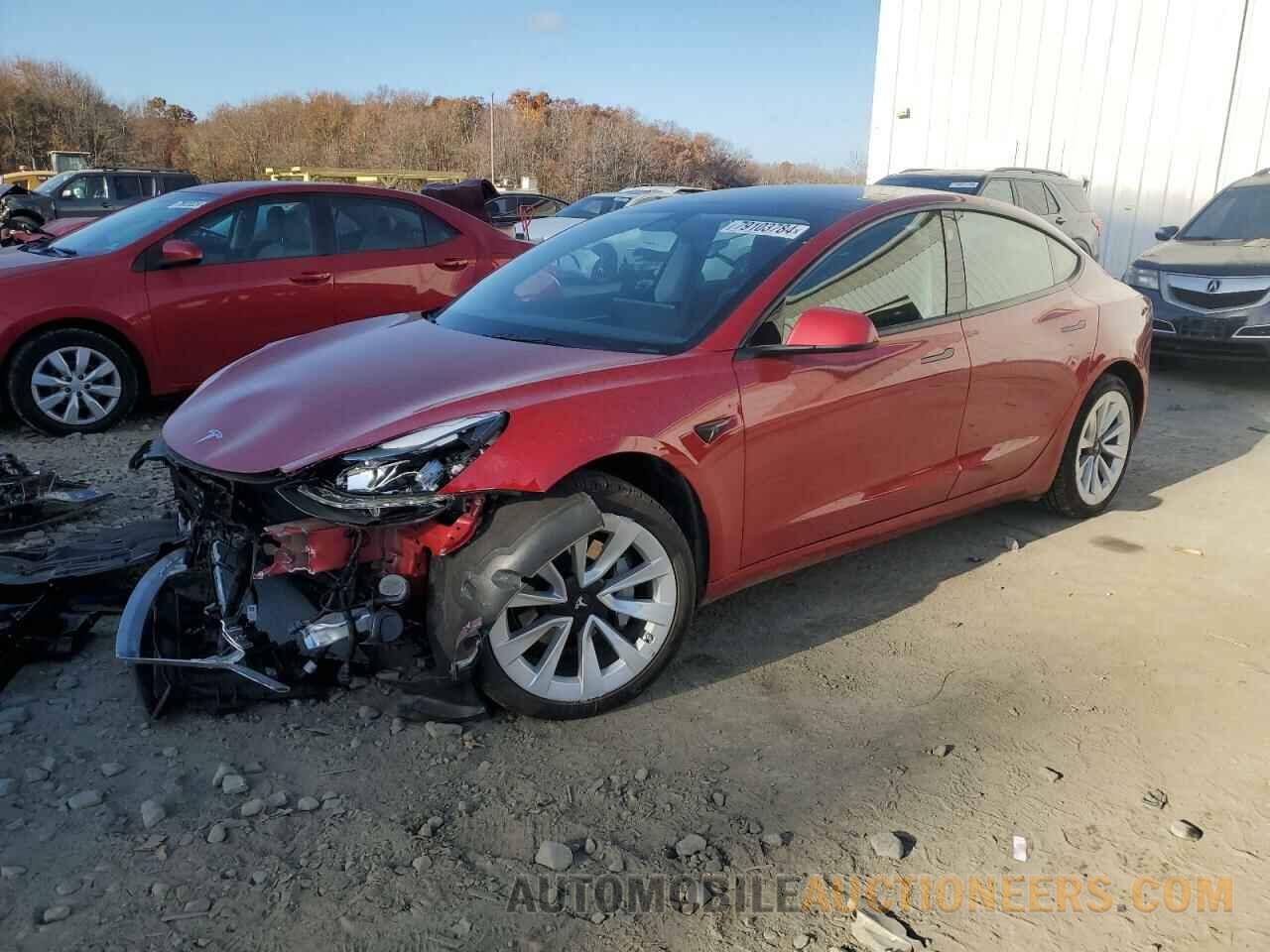 5YJ3E1EA8NF348997 TESLA MODEL 3 2022