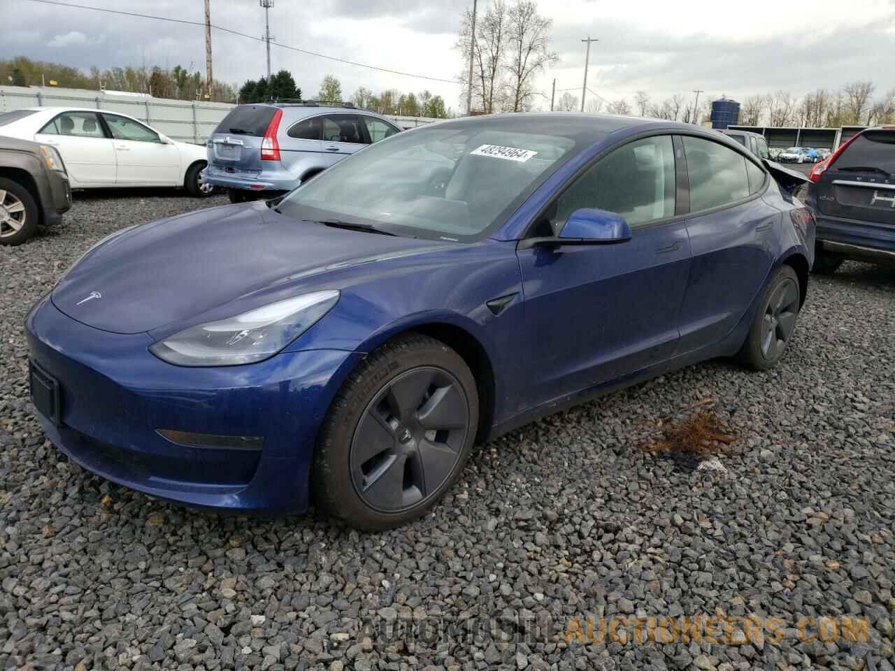 5YJ3E1EA8NF357182 TESLA MODEL 3 2022