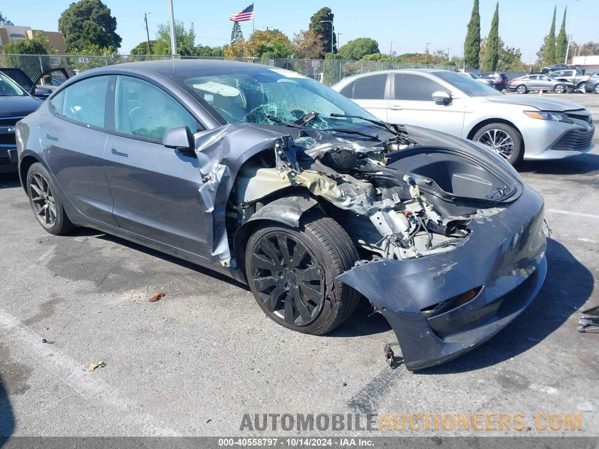 5YJ3E1EA8NF357943 TESLA MODEL 3 2022