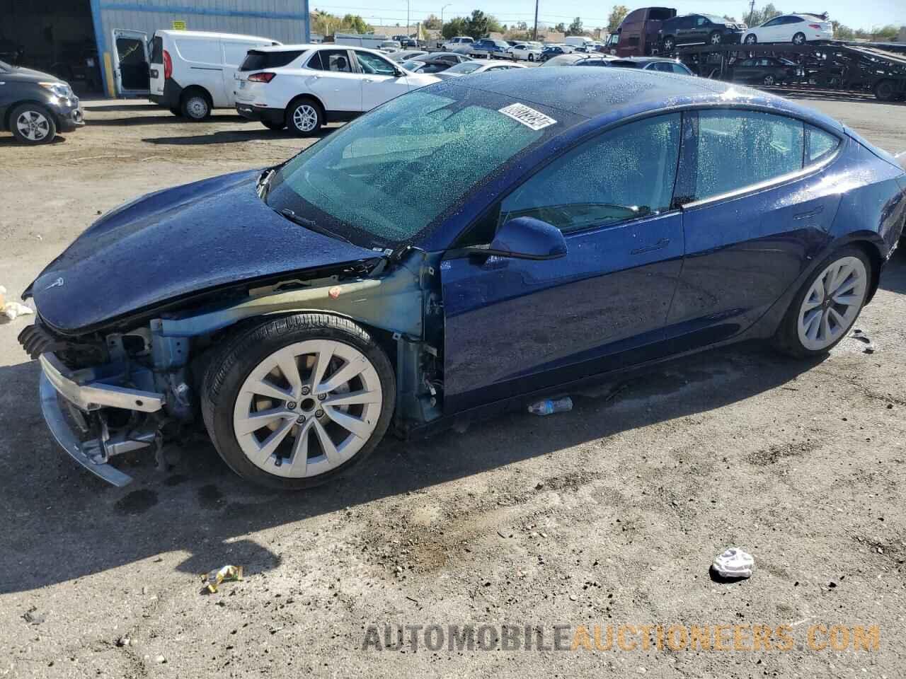 5YJ3E1EA8NF370160 TESLA MODEL 3 2022