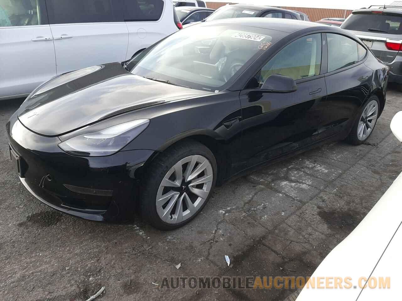 5YJ3E1EA8NF372409 TESLA MODEL 3 2022