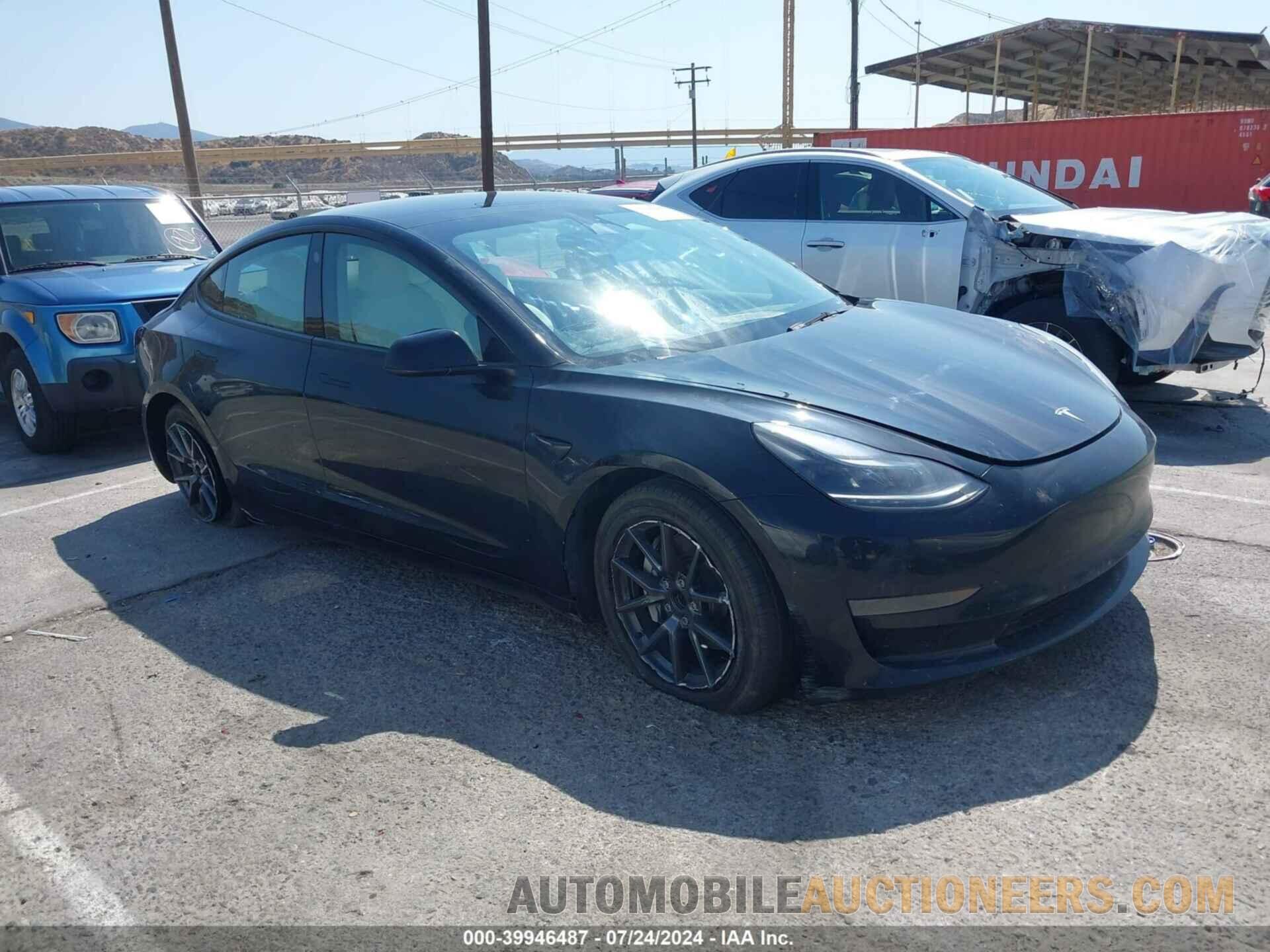 5YJ3E1EA8NF373933 TESLA MODEL 3 2022