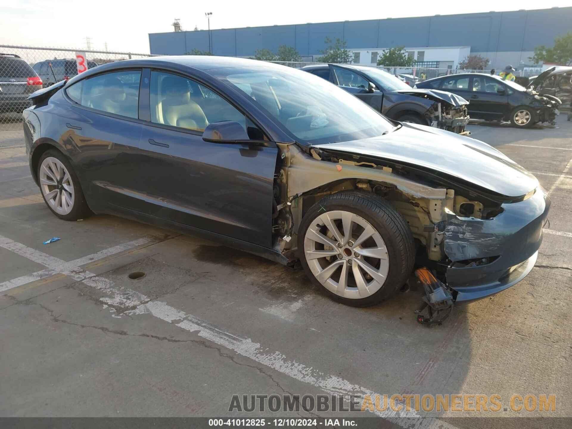 5YJ3E1EA8NF374192 TESLA MODEL 3 2022