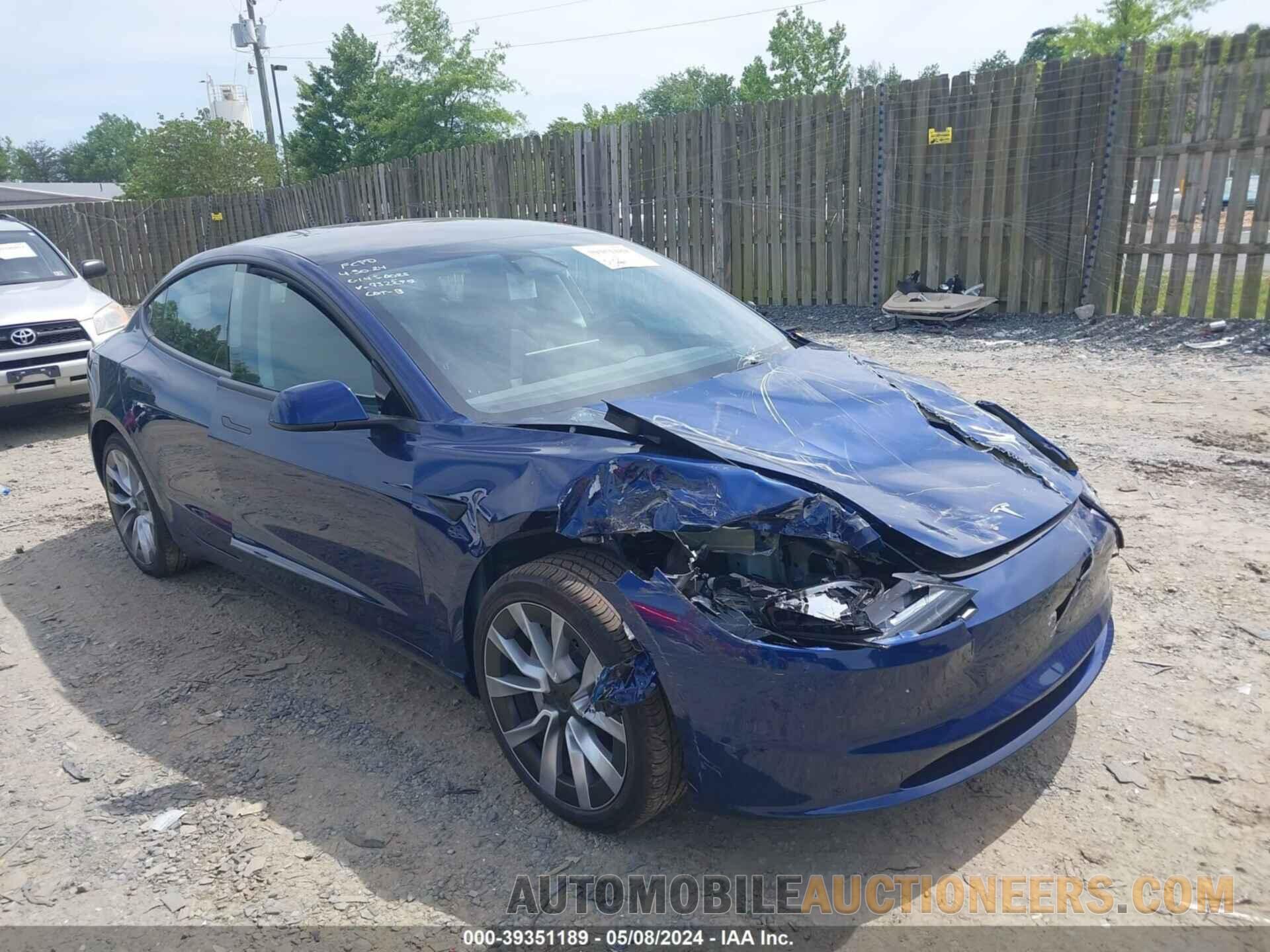 5YJ3E1EA8RF732297 TESLA MODEL 3 2024