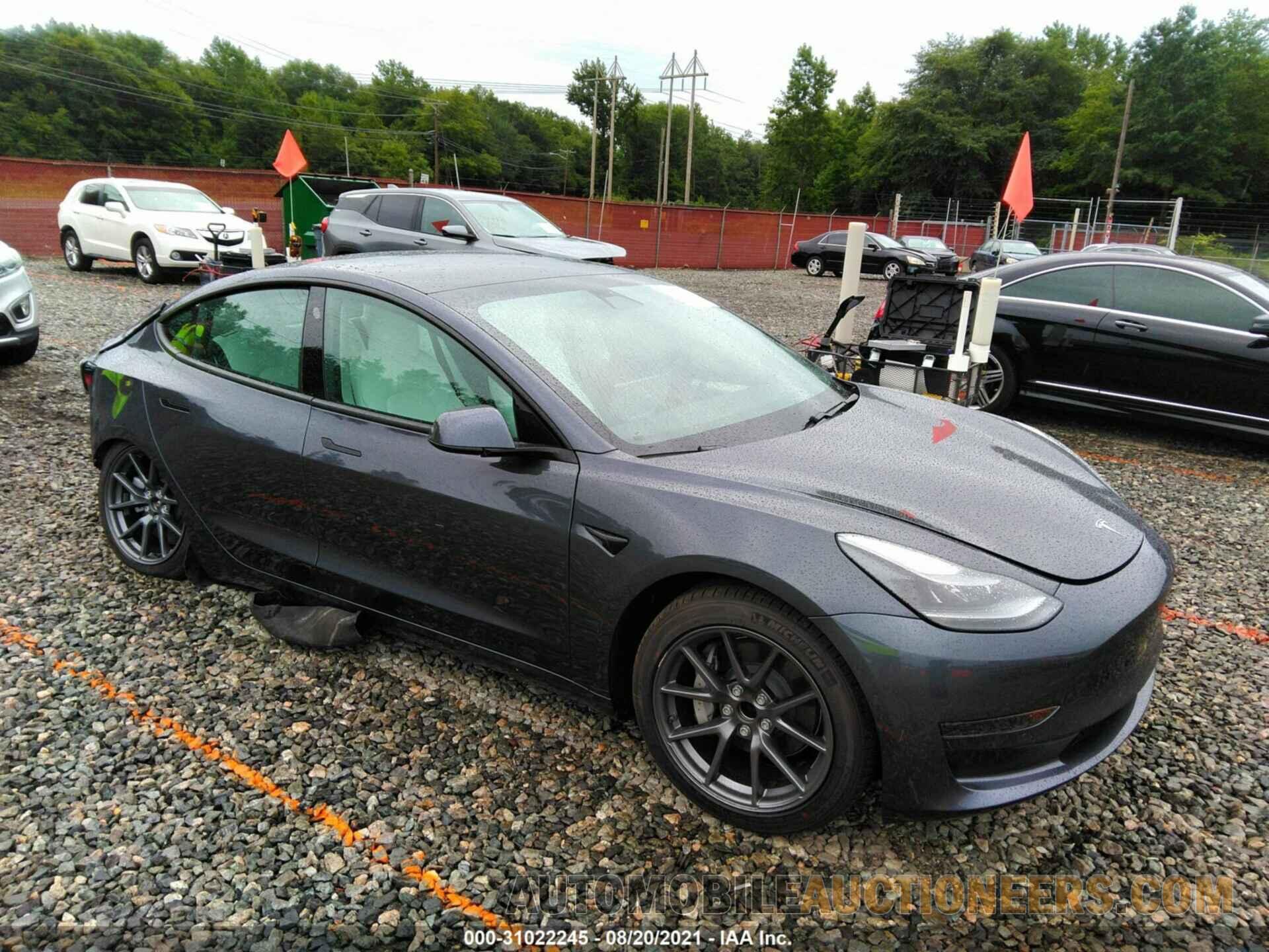 5YJ3E1EA9MF018767 TESLA MODEL 3 2021