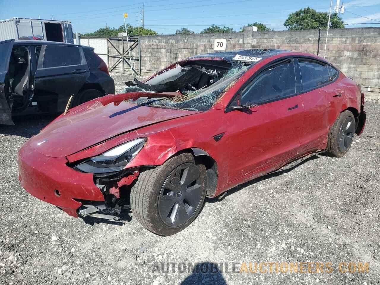 5YJ3E1EA9MF018798 TESLA MODEL 3 2021