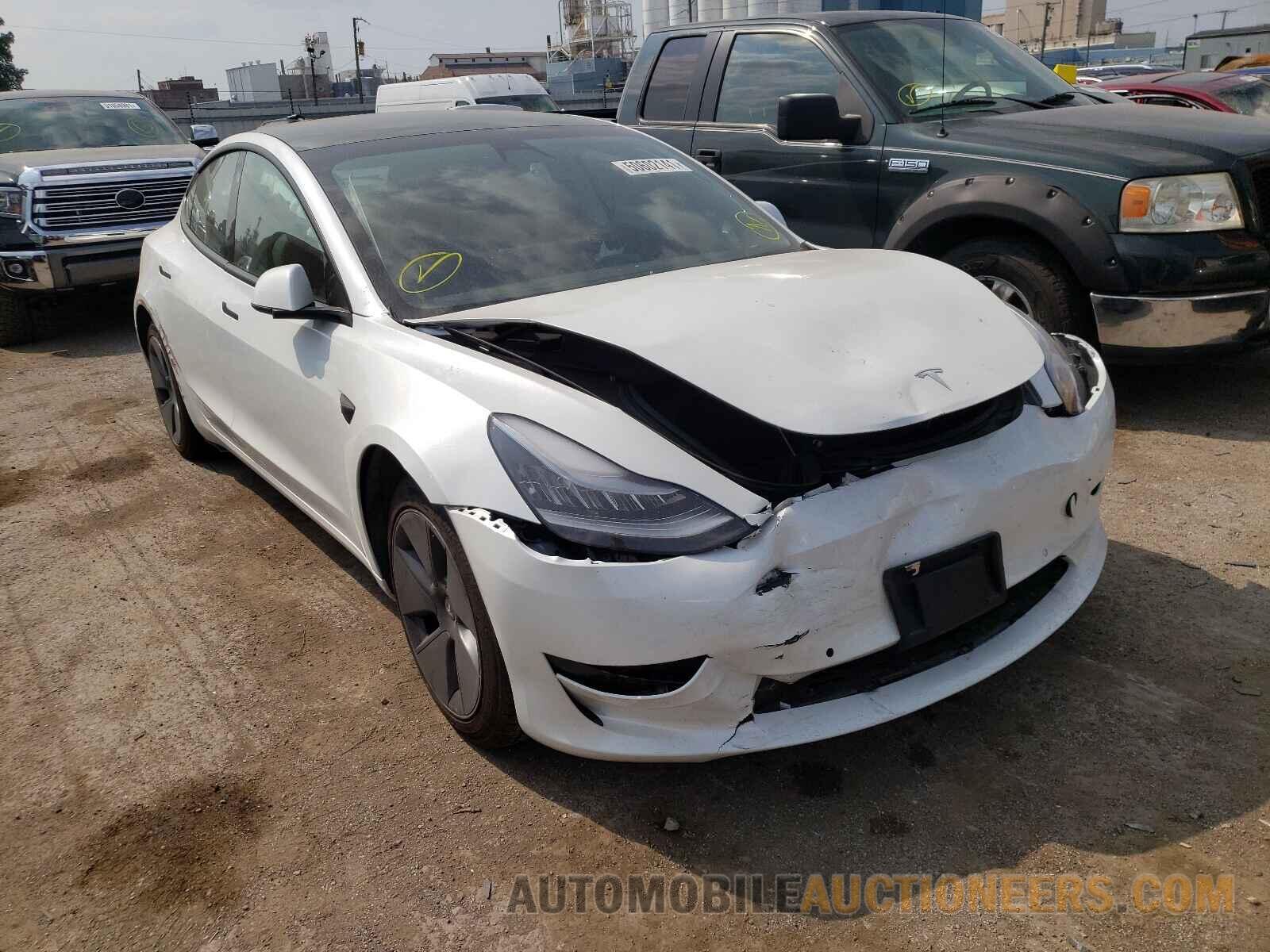 5YJ3E1EA9MF853686 TESLA MODEL 3 2021