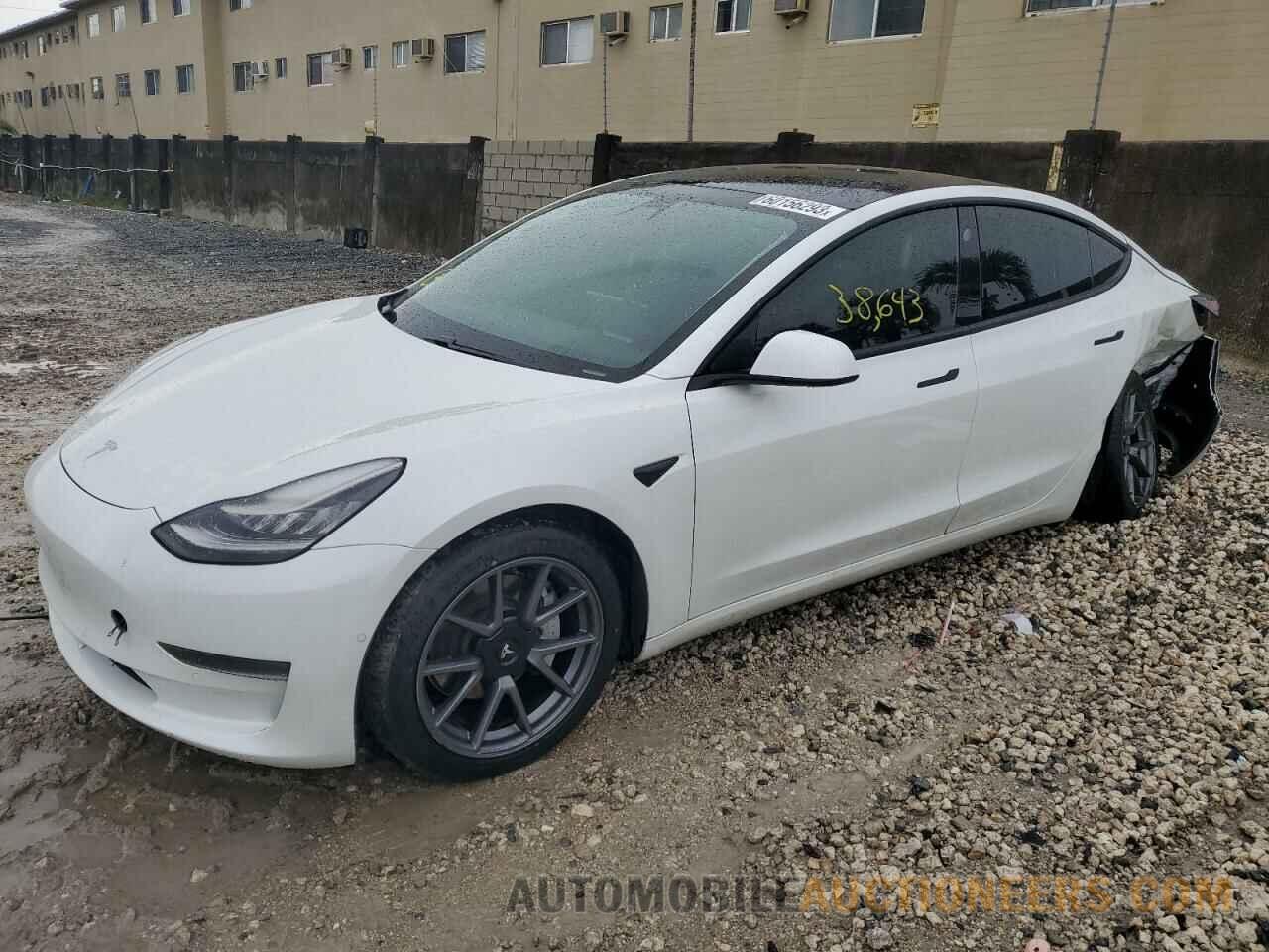 5YJ3E1EA9MF859651 TESLA MODEL 3 2021