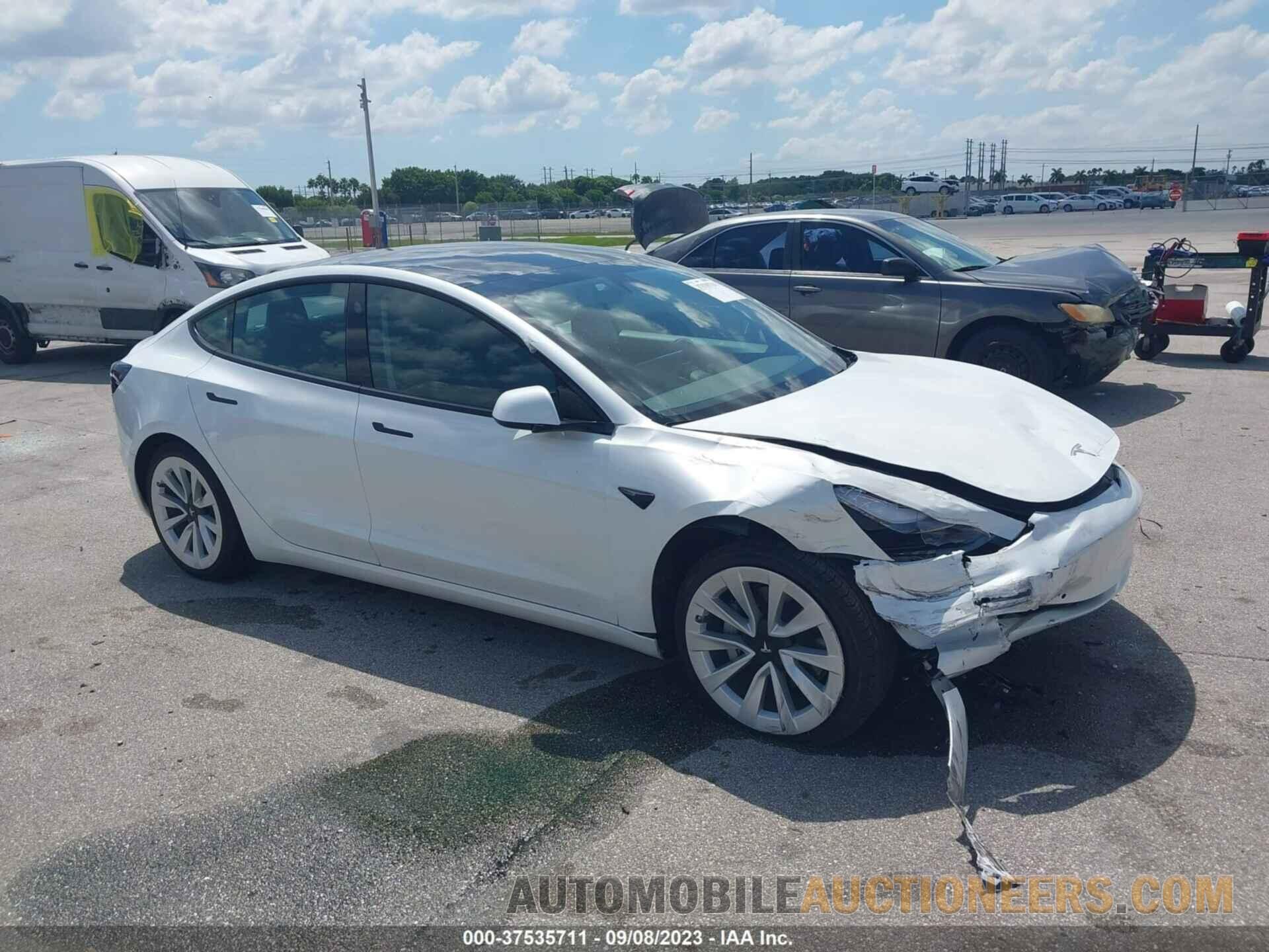 5YJ3E1EA9MF870312 TESLA MODEL 3 2021