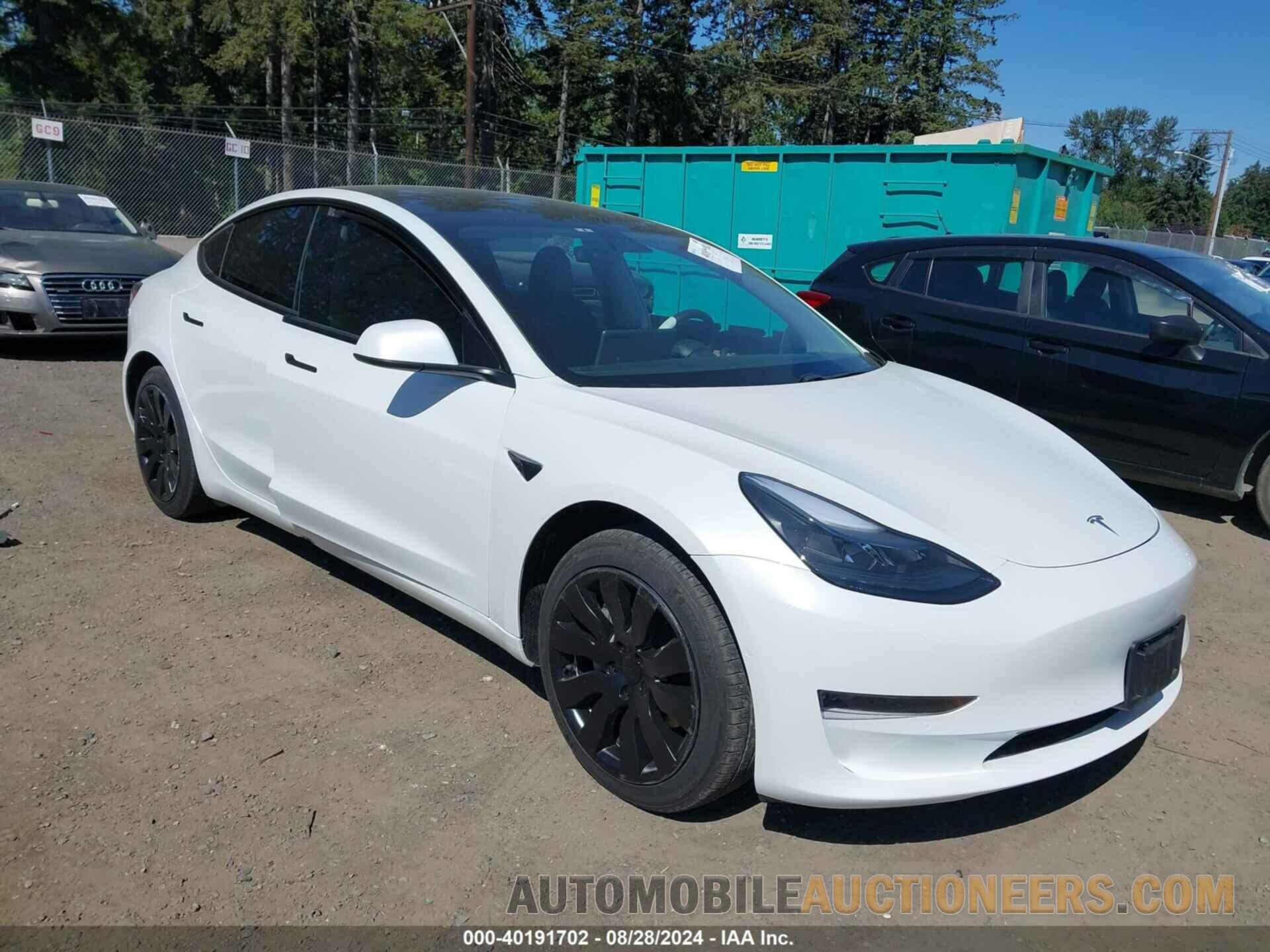 5YJ3E1EA9MF870827 TESLA MODEL 3 2021