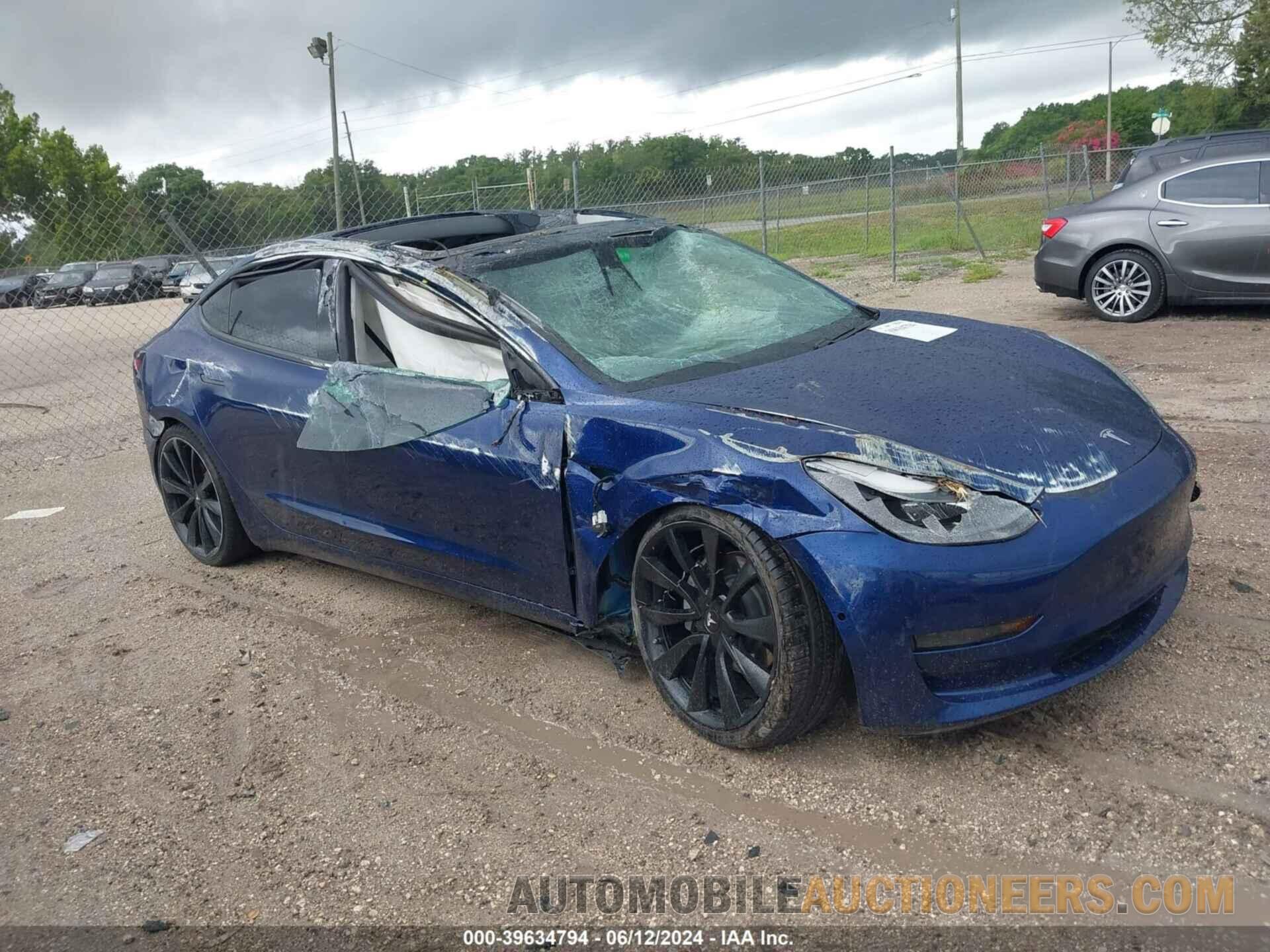 5YJ3E1EA9MF908864 TESLA MODEL 3 2021