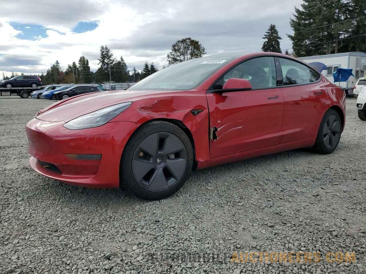 5YJ3E1EA9MF921484 TESLA MODEL 3 2021