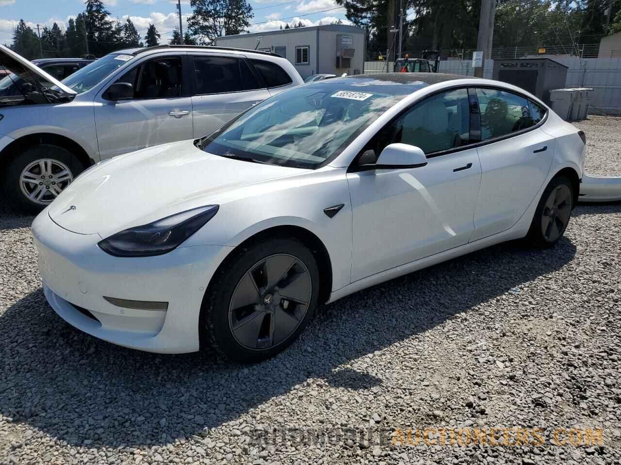 5YJ3E1EA9NF105344 TESLA MODEL 3 2022