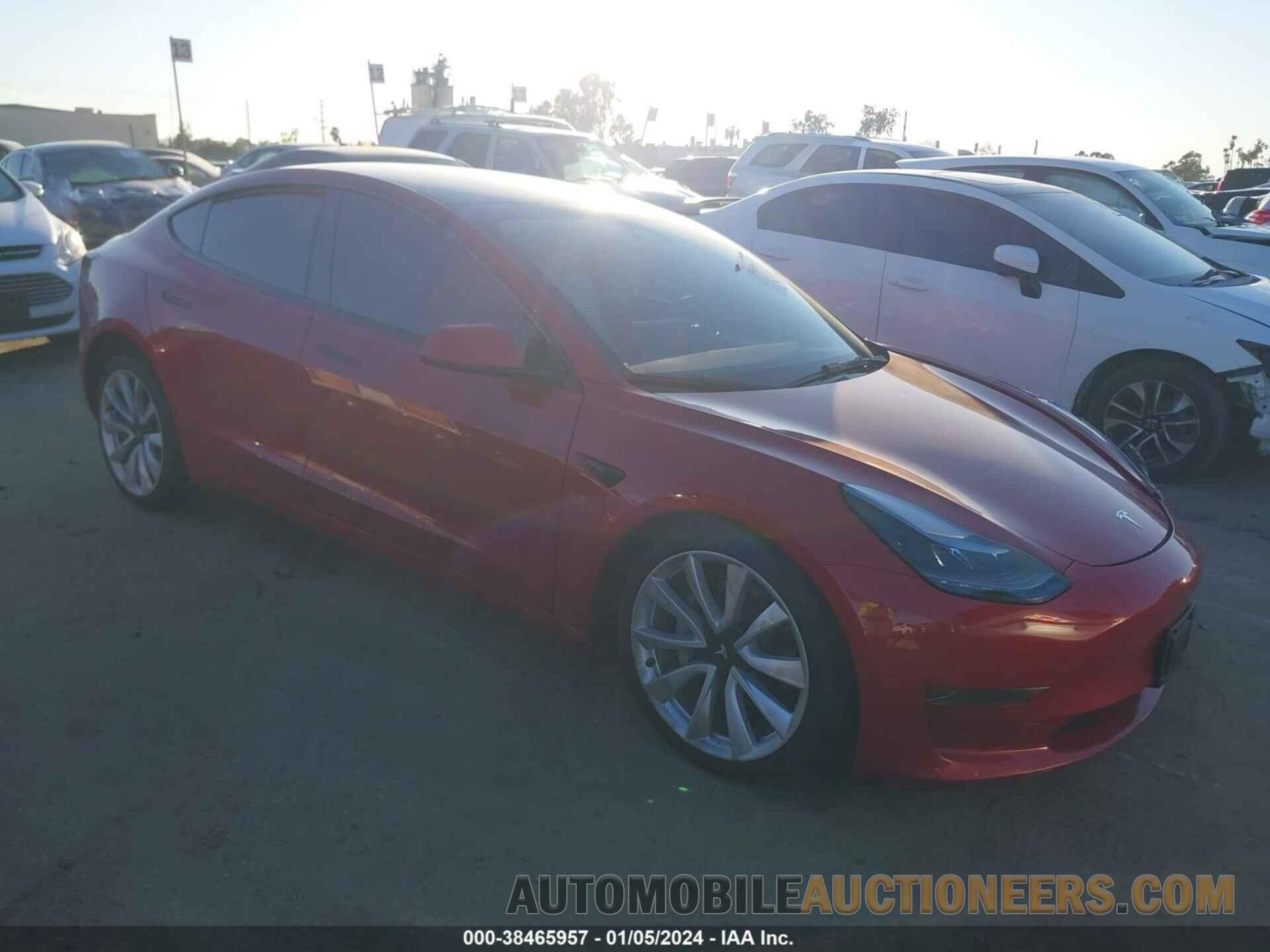 5YJ3E1EA9NF133872 TESLA MODEL 3 2022