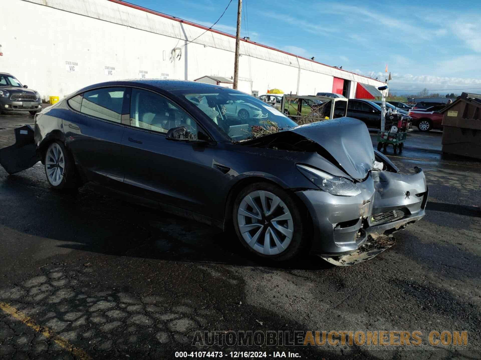 5YJ3E1EA9NF145116 TESLA MODEL 3 2022