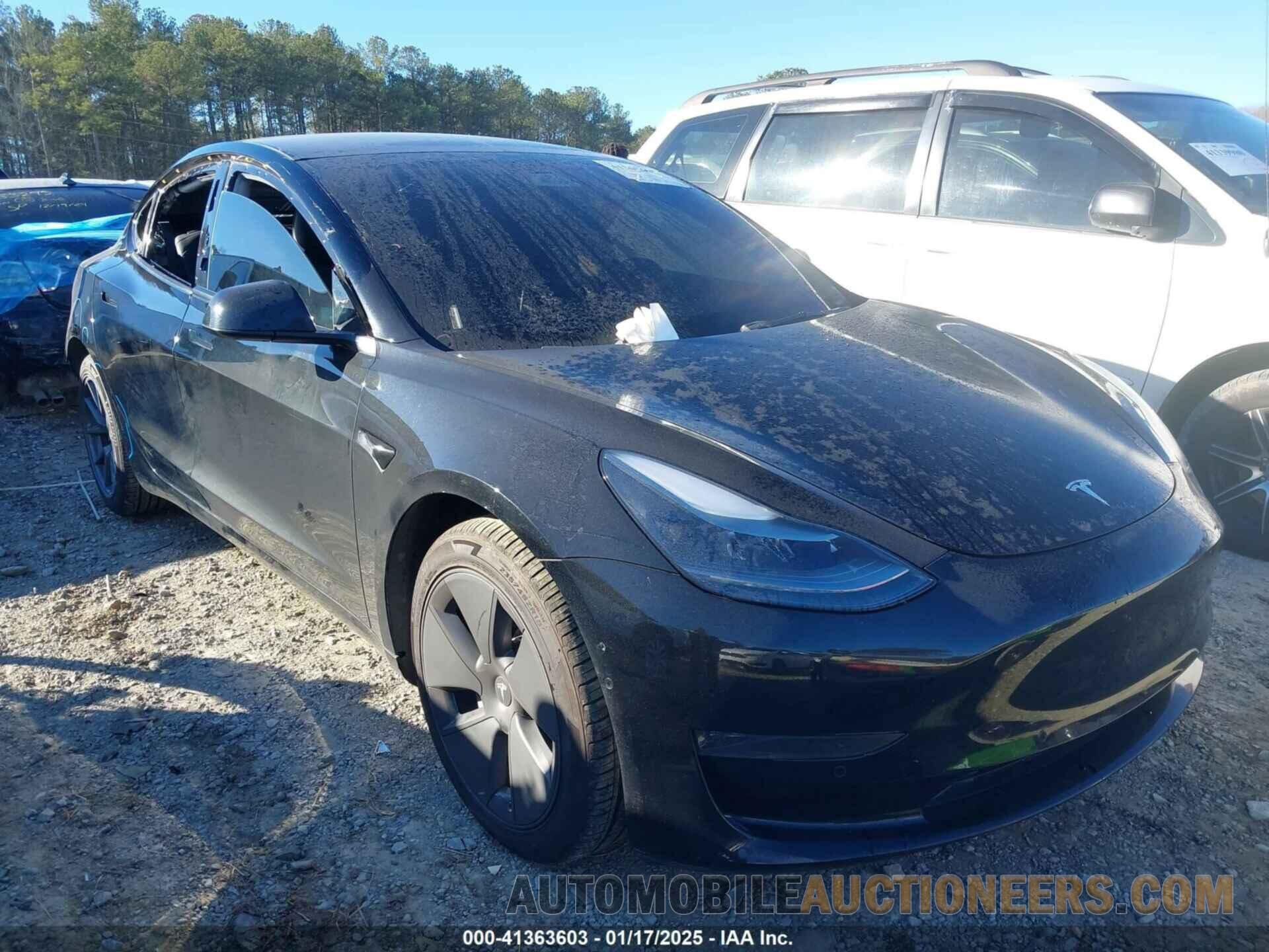 5YJ3E1EA9NF147836 TESLA MODEL 3 2022