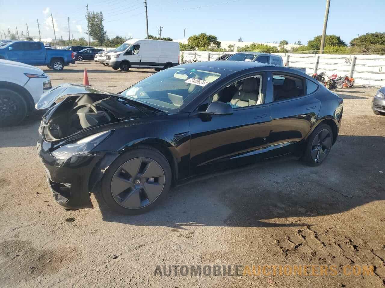 5YJ3E1EA9NF163020 TESLA MODEL 3 2022