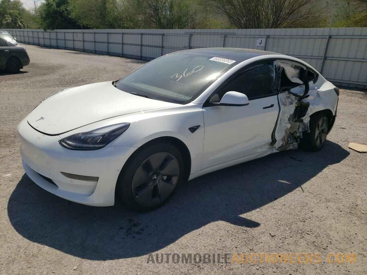 5YJ3E1EA9NF168296 TESLA MODEL 3 2022