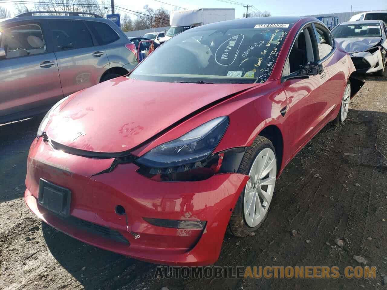 5YJ3E1EA9NF186328 TESLA MODEL 3 2022