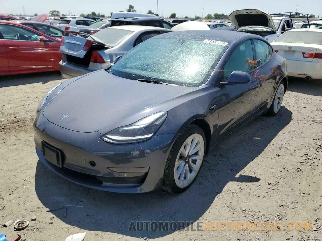 5YJ3E1EA9NF187124 TESLA MODEL 3 2022