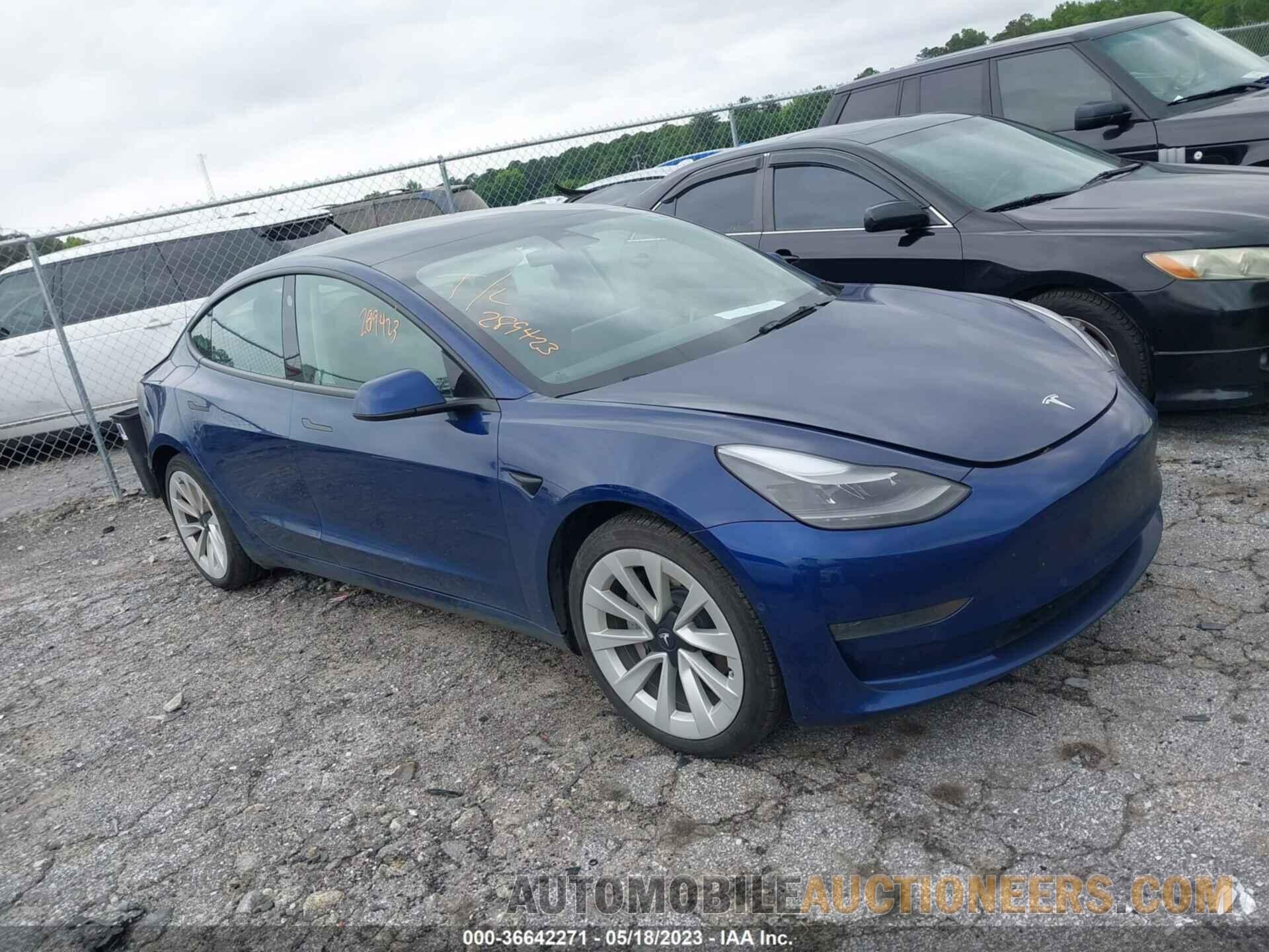 5YJ3E1EA9NF239061 TESLA MODEL 3 2022