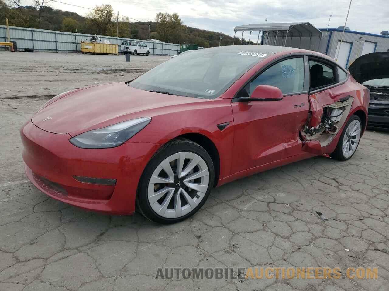 5YJ3E1EA9NF290785 TESLA MODEL 3 2022