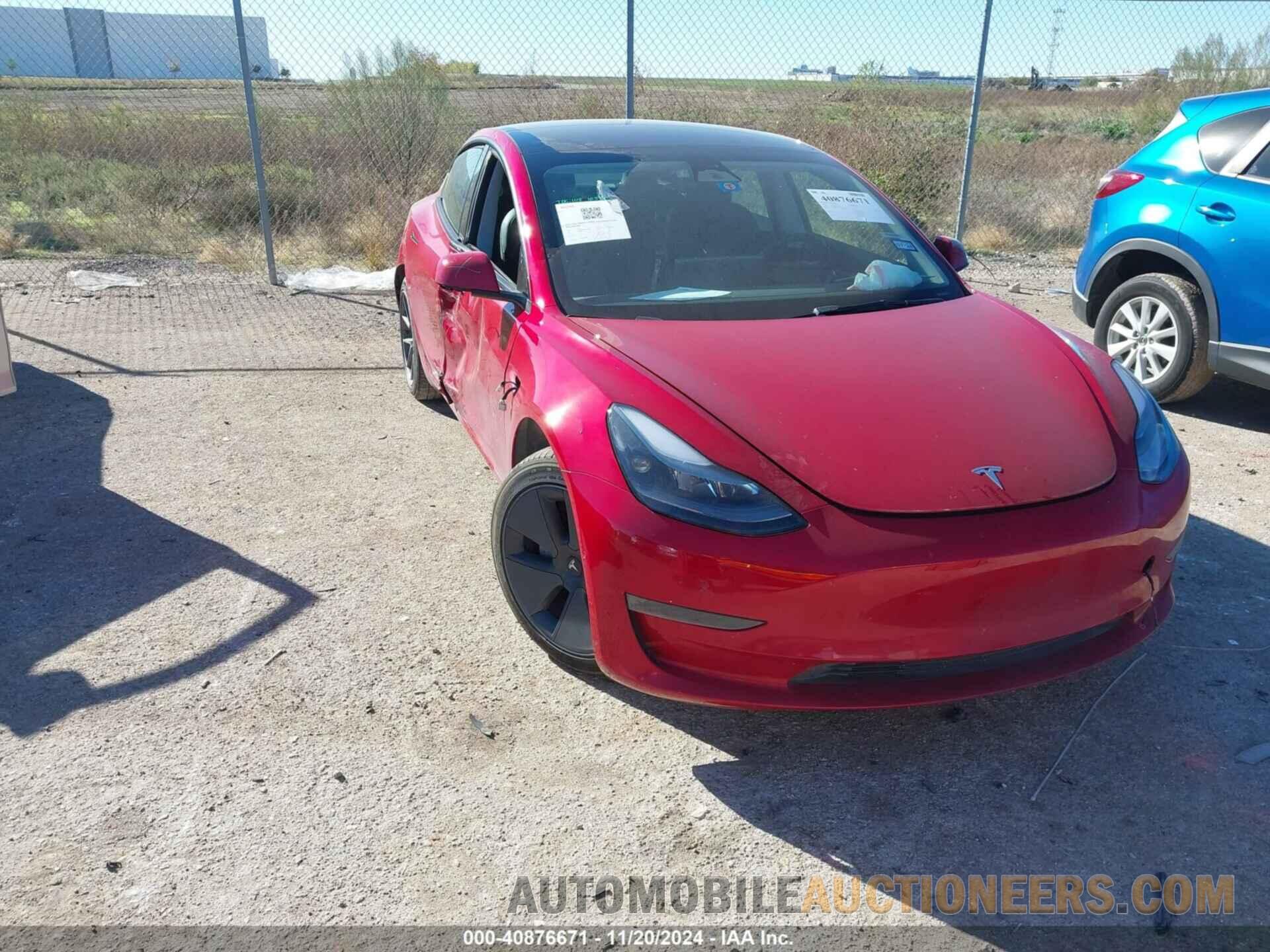 5YJ3E1EA9NF311179 TESLA MODEL 3 2022