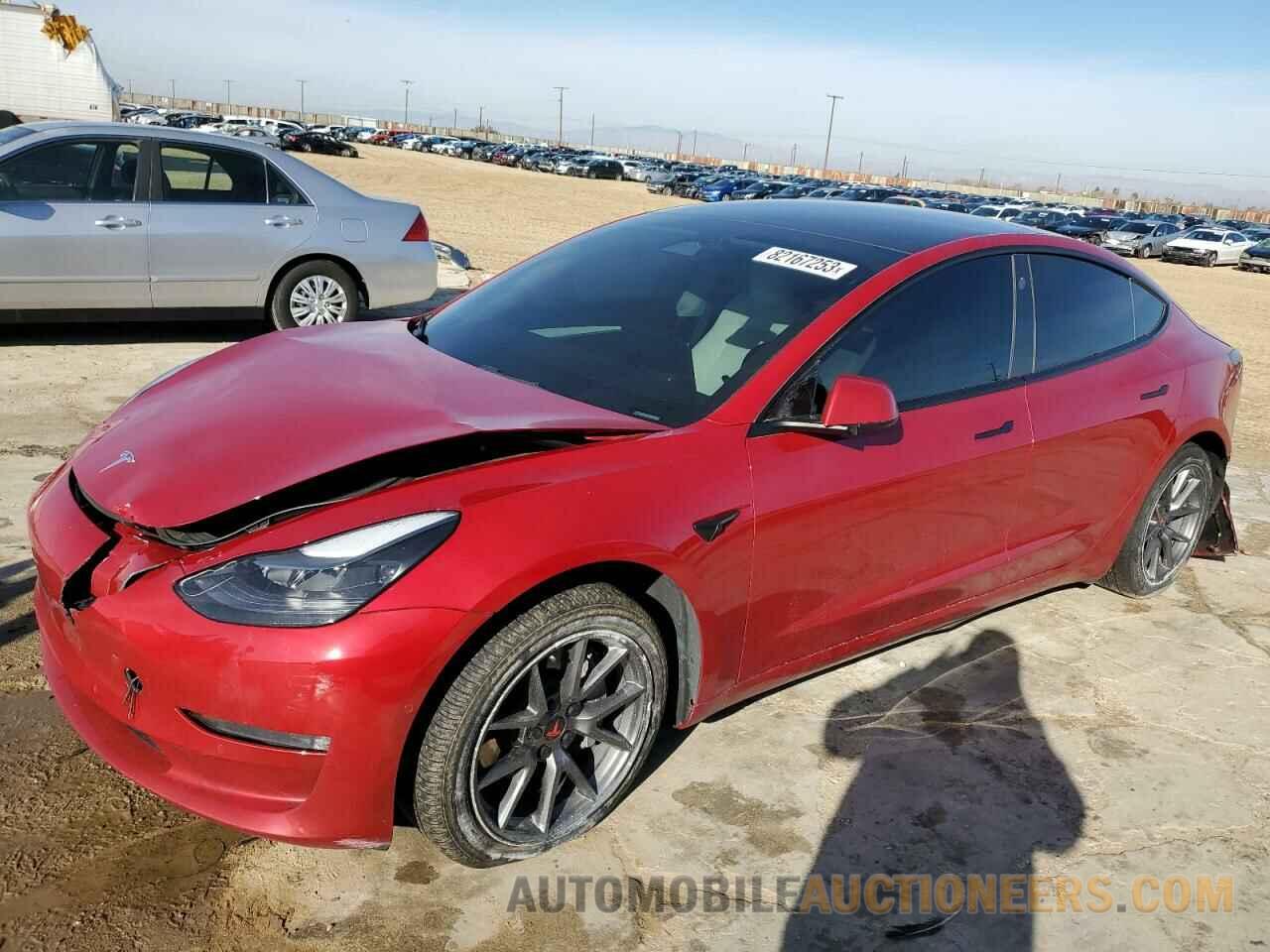 5YJ3E1EA9NF325843 TESLA MODEL 3 2022