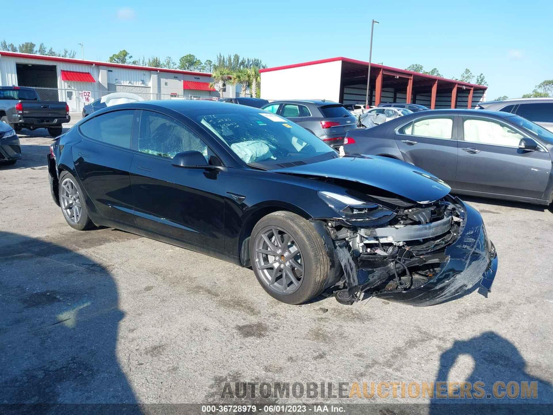 5YJ3E1EA9NF343663 TESLA MODEL 3 2022