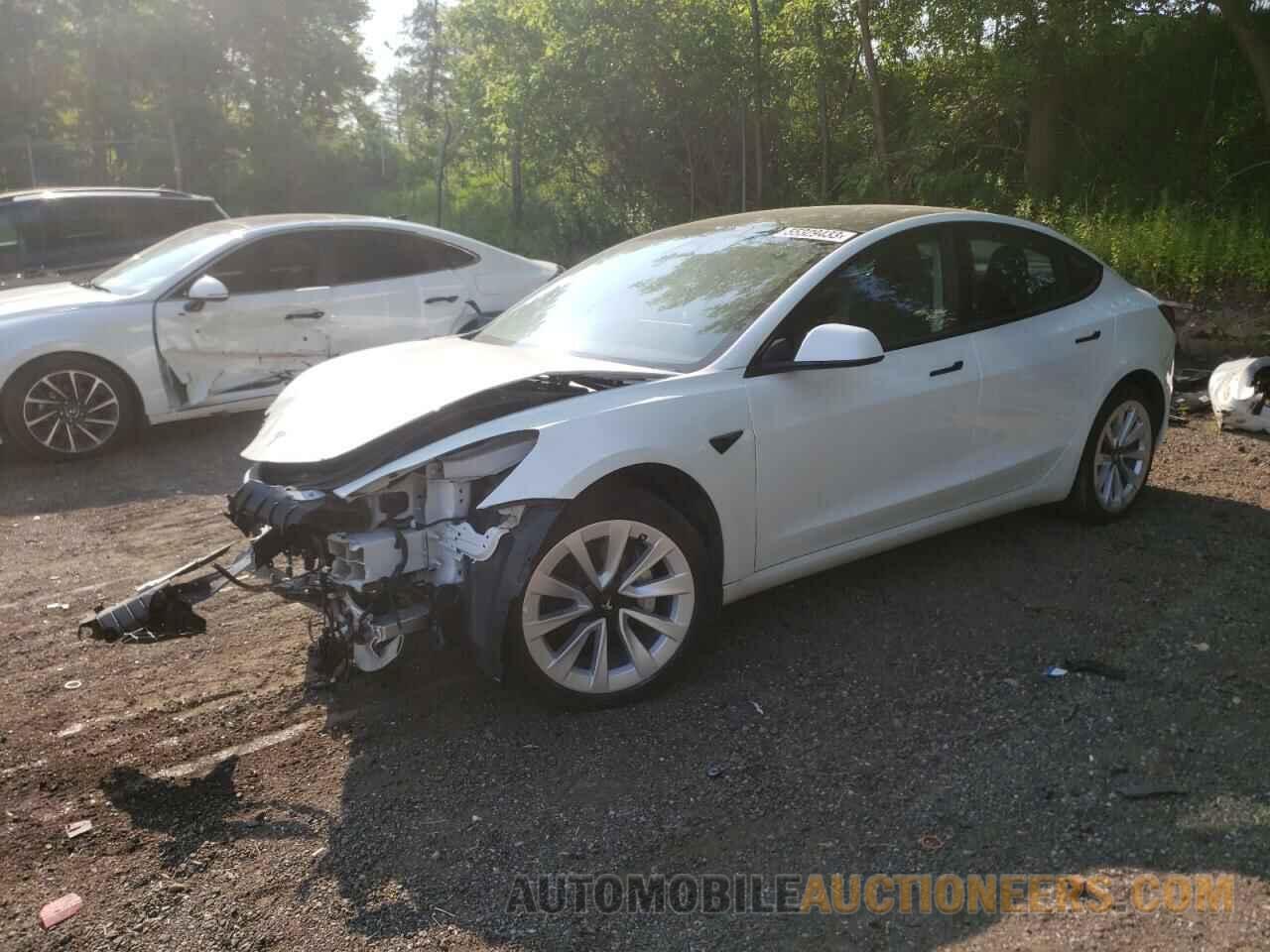 5YJ3E1EA9NF356705 TESLA MODEL 3 2022