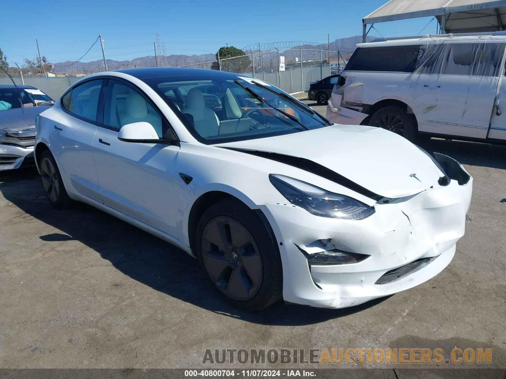 5YJ3E1EA9NF362357 TESLA MODEL 3 2022