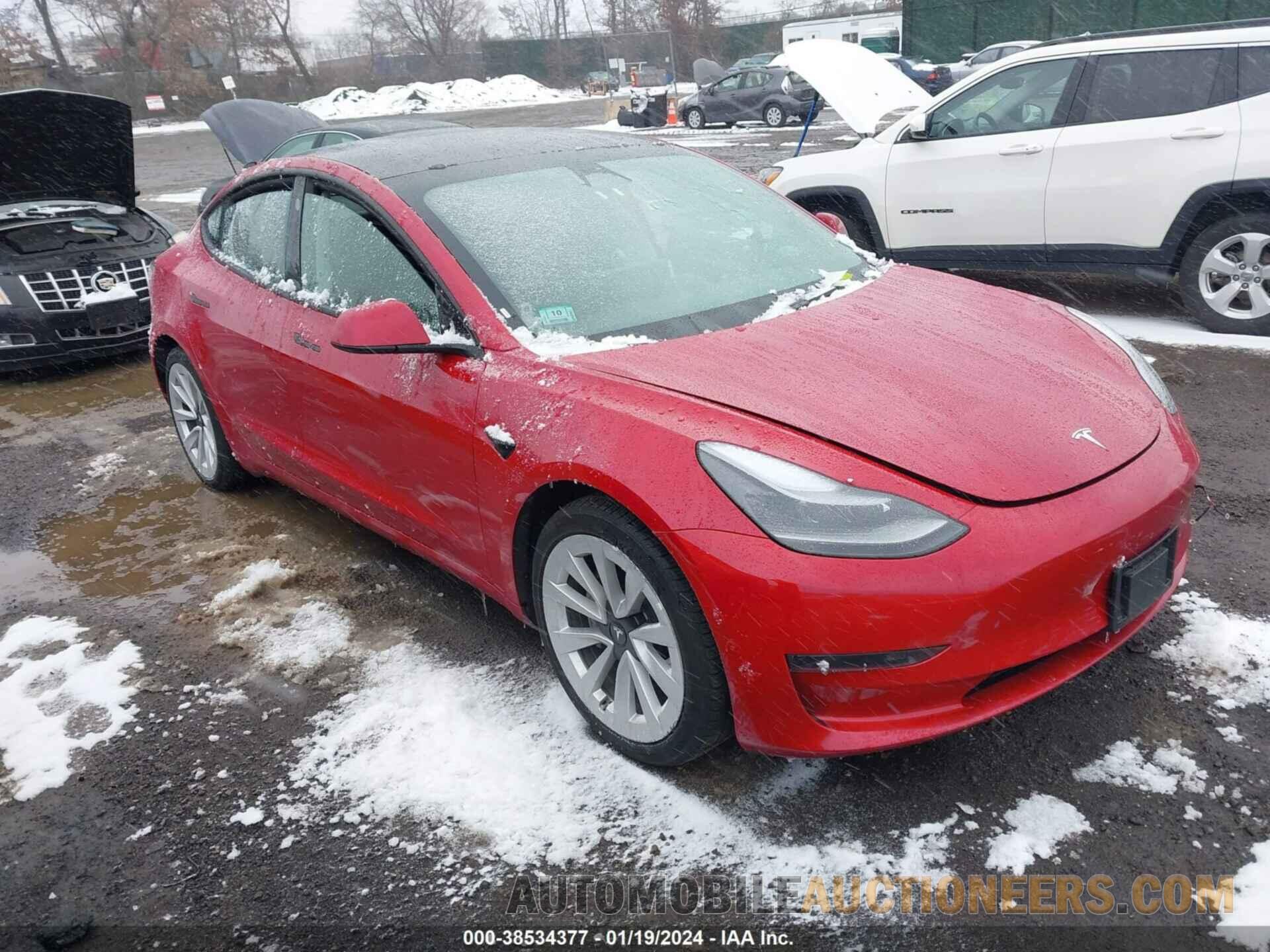 5YJ3E1EA9NF368899 TESLA MODEL 3 2022