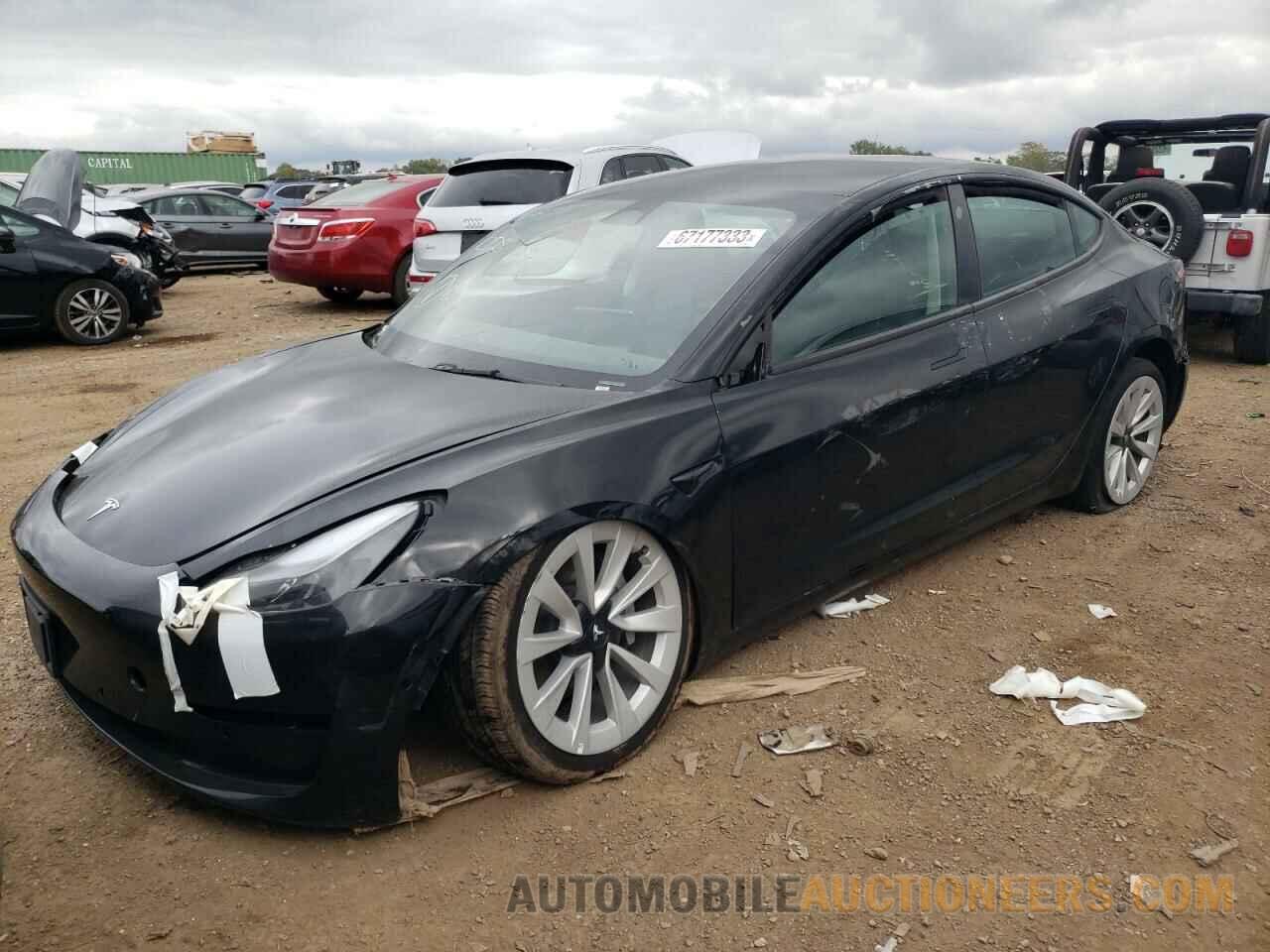 5YJ3E1EA9NF369020 TESLA MODEL 3 2022