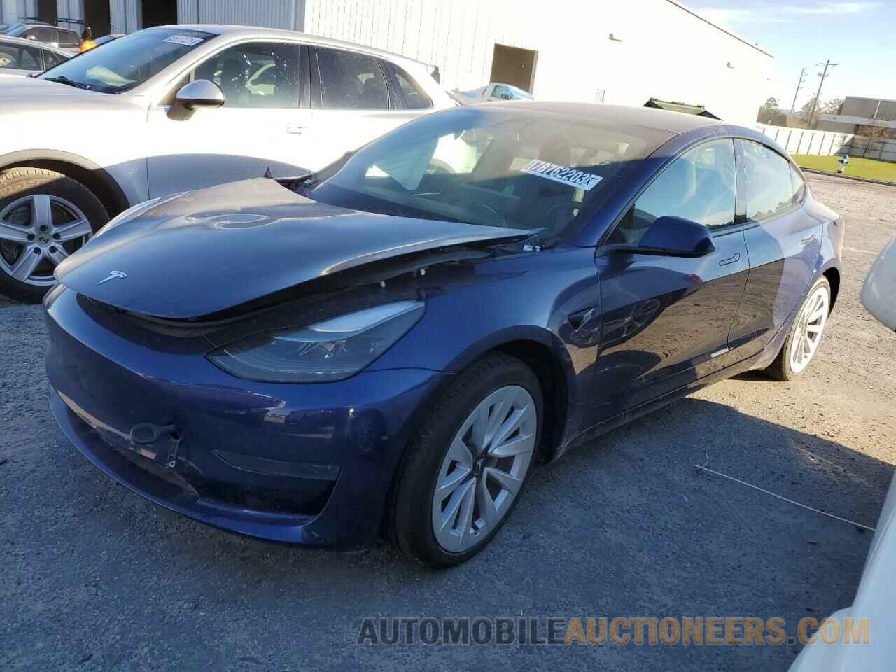 5YJ3E1EA9NF371947 TESLA MODEL 3 2022