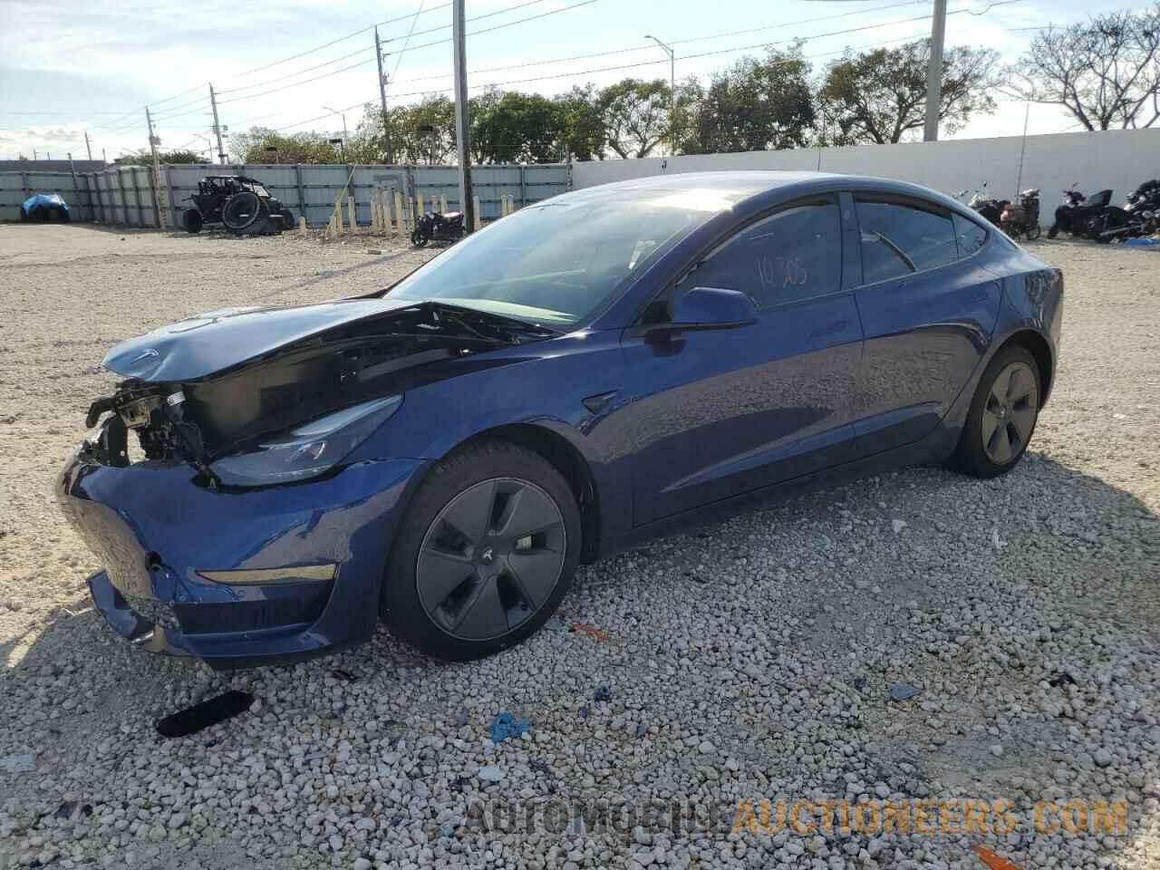 5YJ3E1EA9NF374072 TESLA MODEL 3 2022