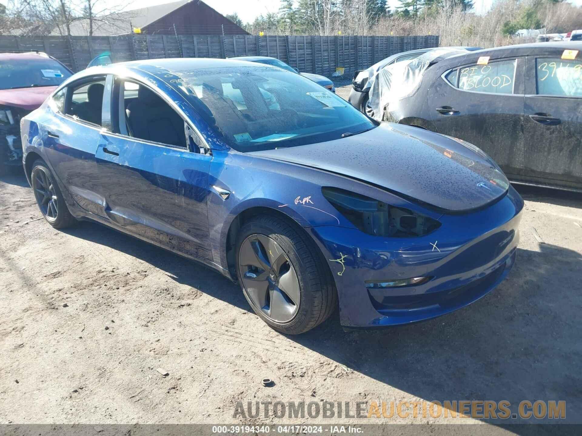 5YJ3E1EAXKF400836 TESLA MODEL 3 2019