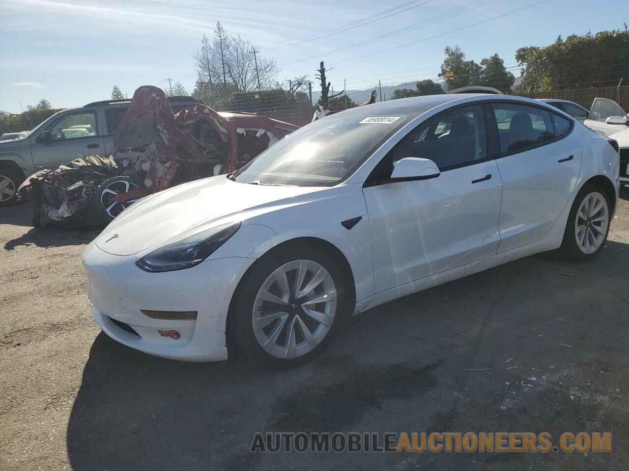 5YJ3E1EAXMF001346 TESLA MODEL 3 2021