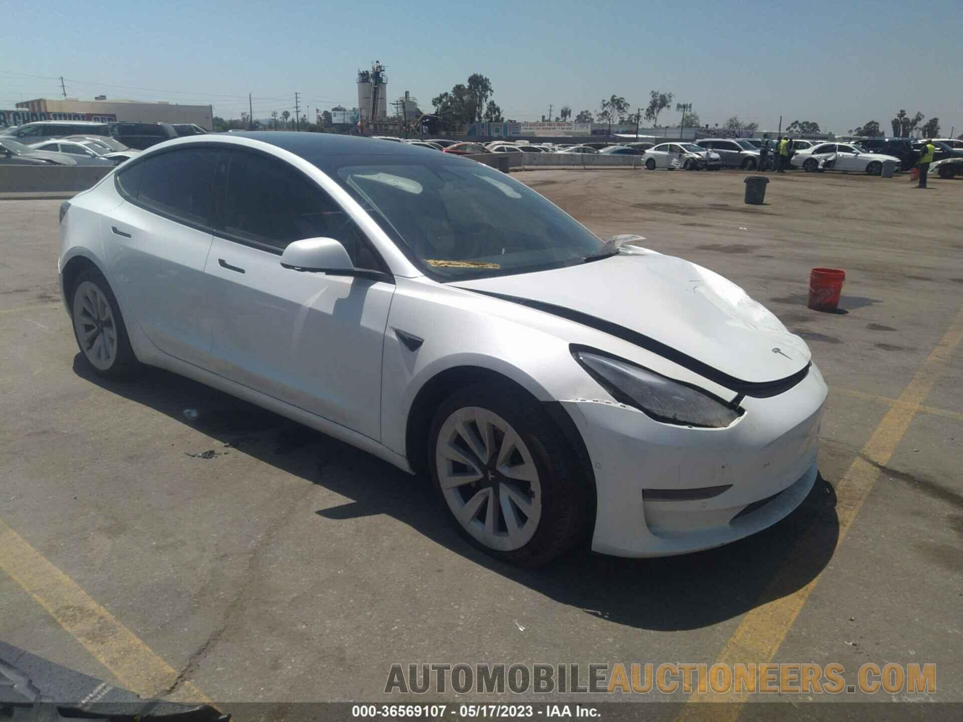 5YJ3E1EAXMF017840 TESLA MODEL 3 2021