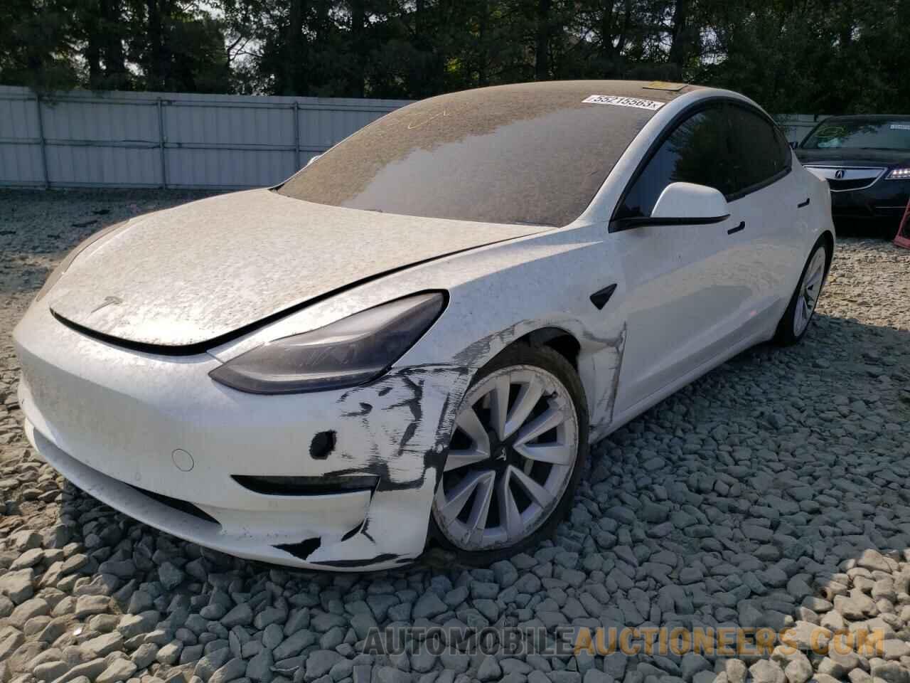 5YJ3E1EAXMF053804 TESLA MODEL 3 2021