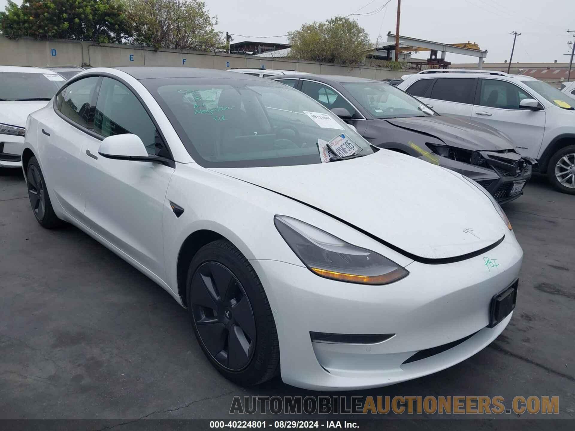 5YJ3E1EAXMF074796 TESLA MODEL 3 2021