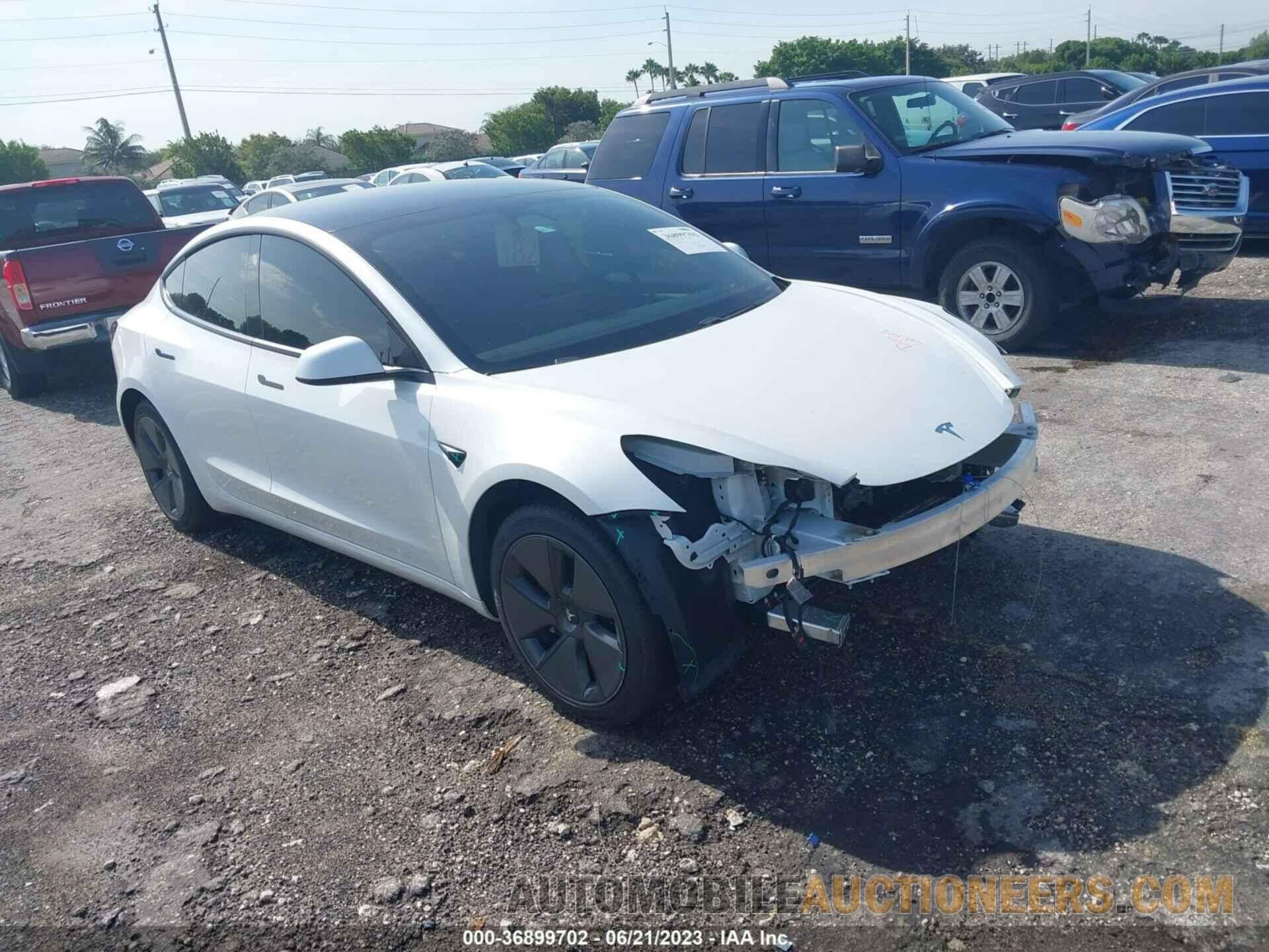 5YJ3E1EAXMF084437 TESLA MODEL 3 2021